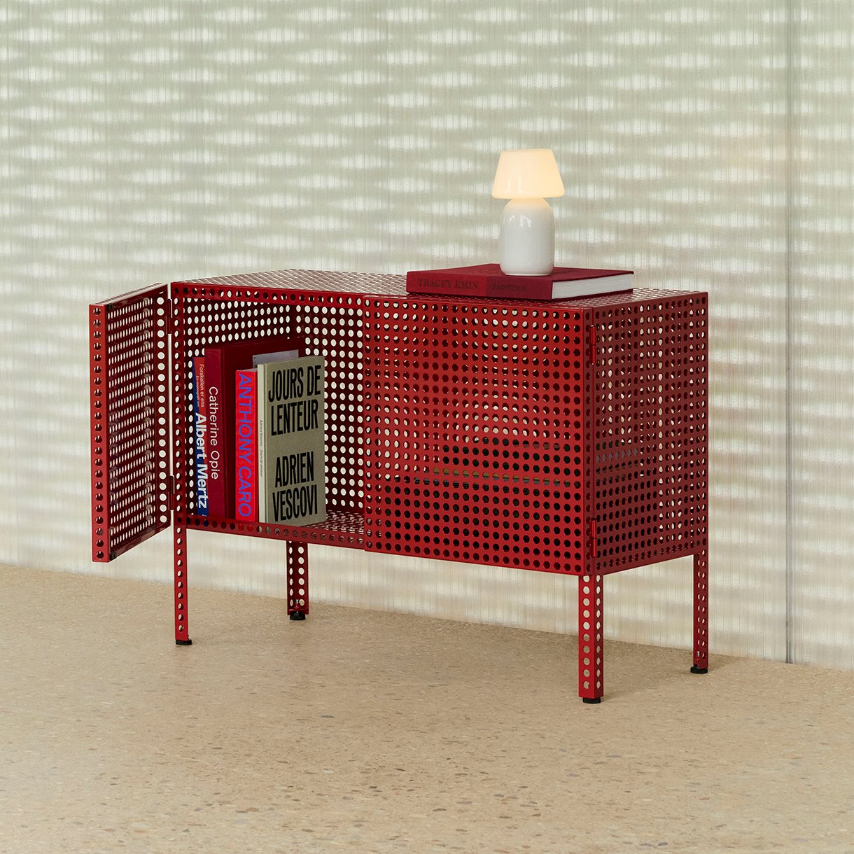 Perforated cabinet