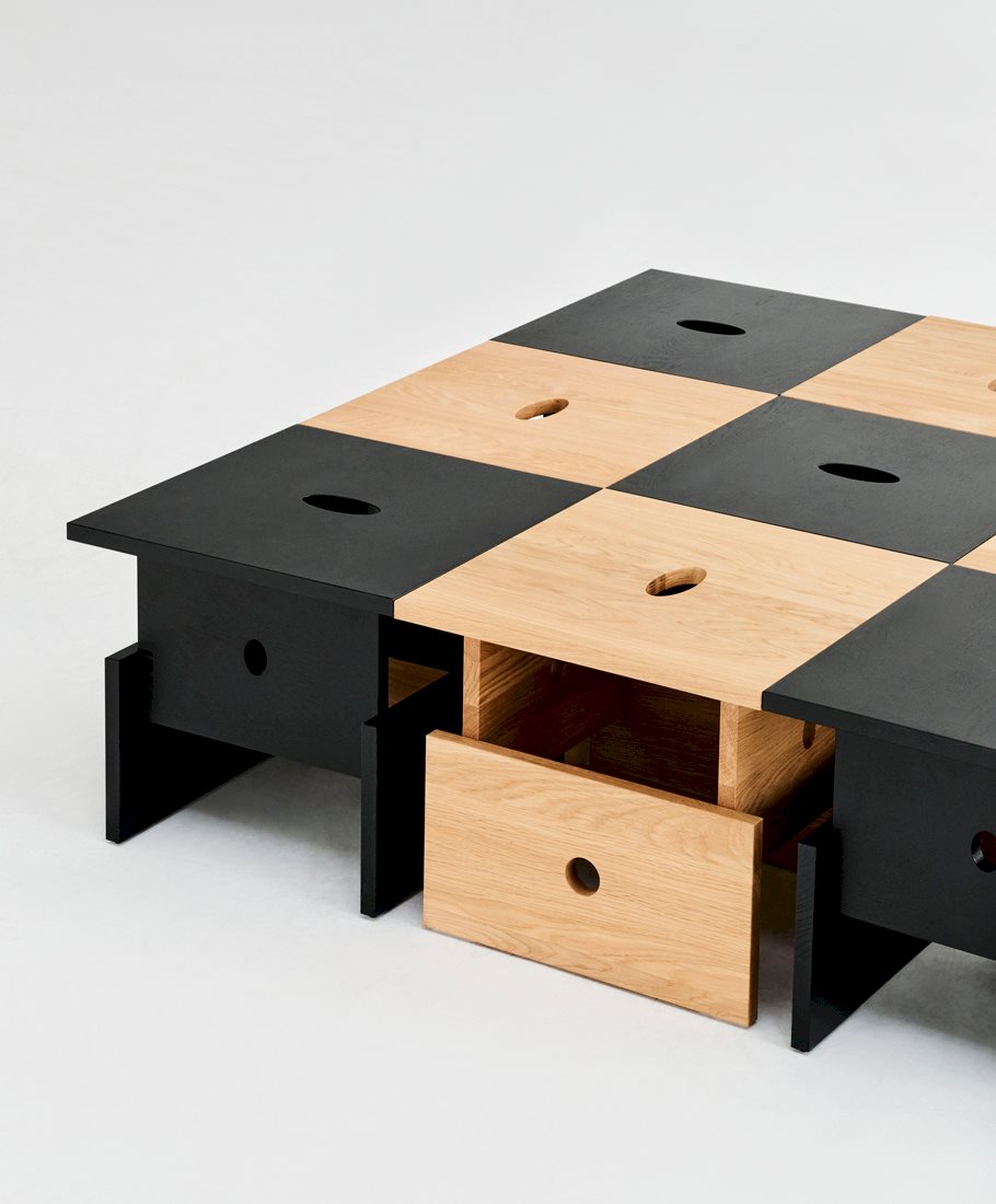 Wood Box Coffee Table