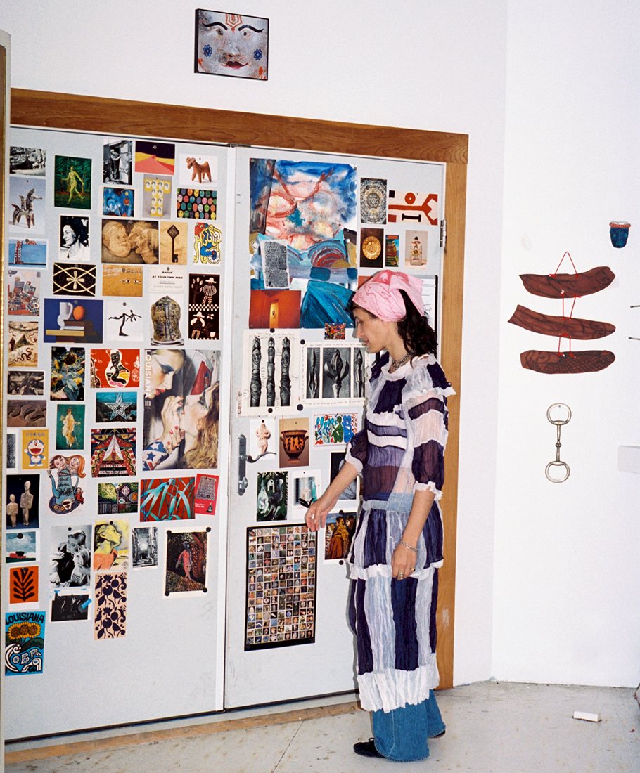 Emma Kohlmann in her Massachusetts studio