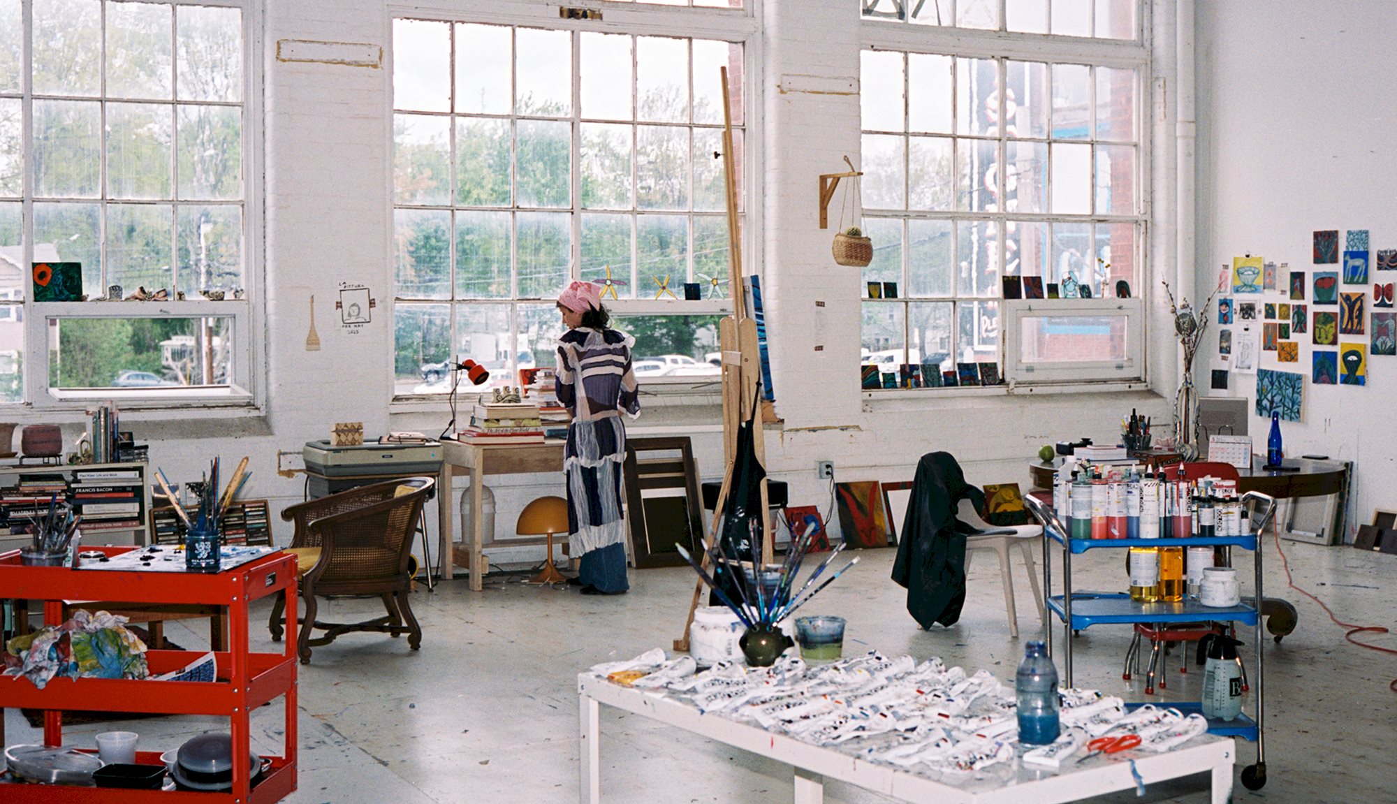 Emma Kohlmann in her Massachusetts studio