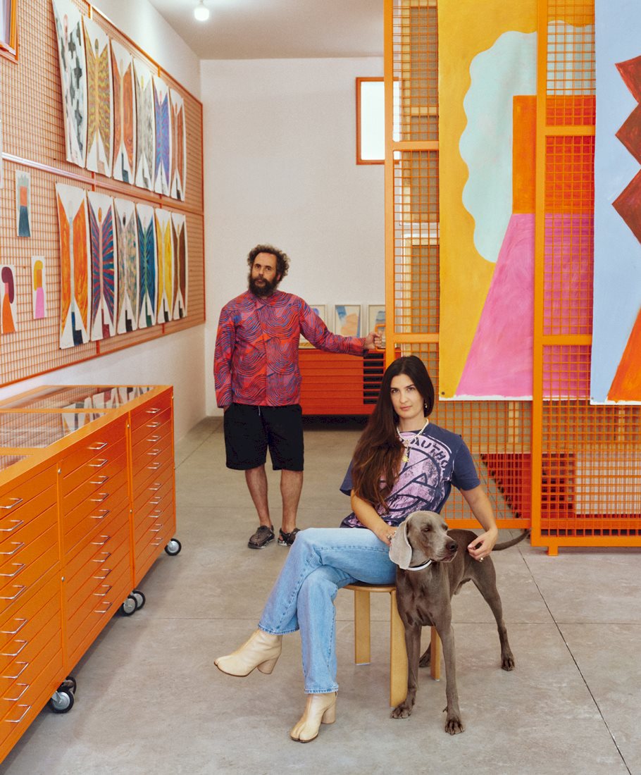 Paola and Angelo in their gallery