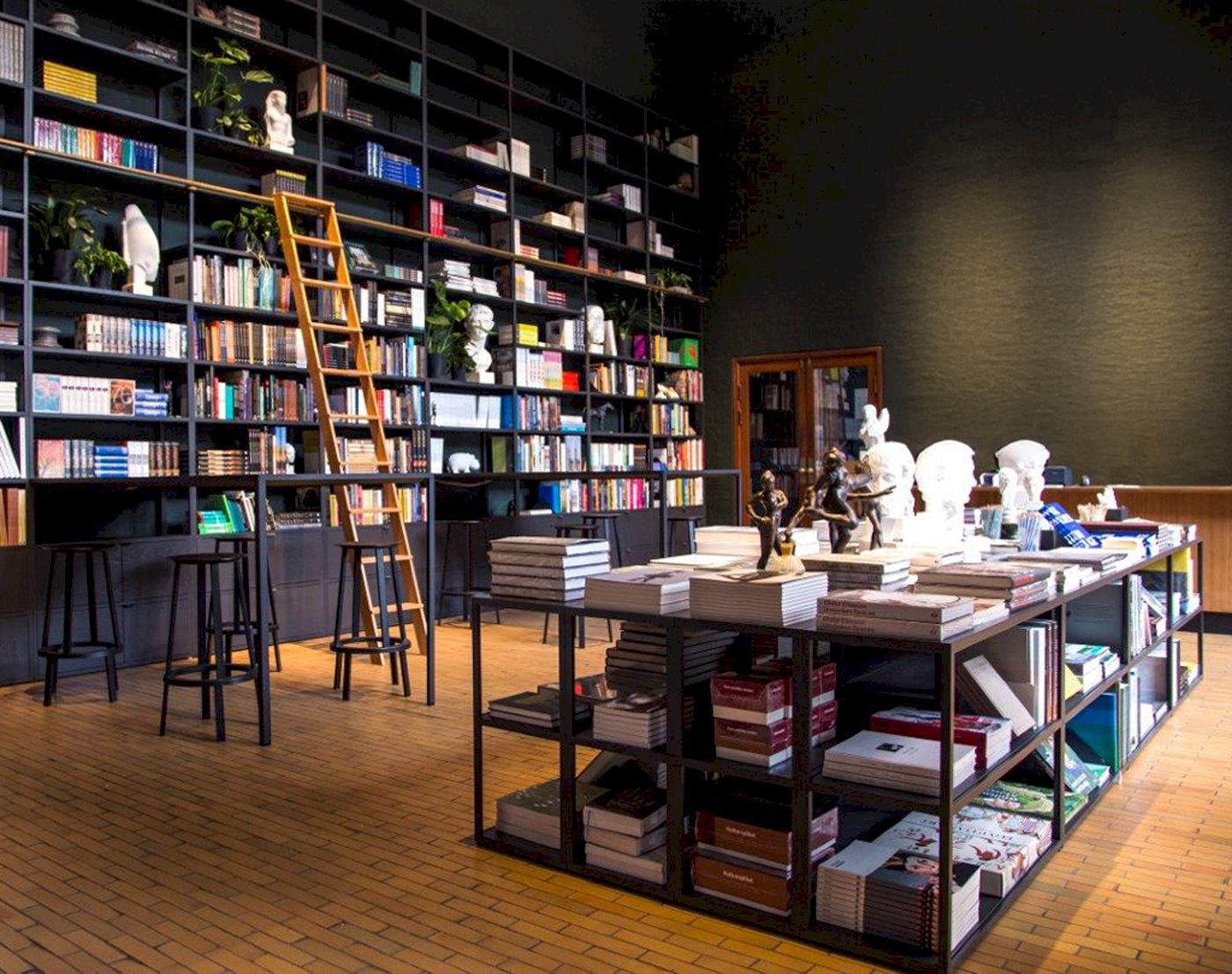 New Order Shelving System / Revolver Bar Stool