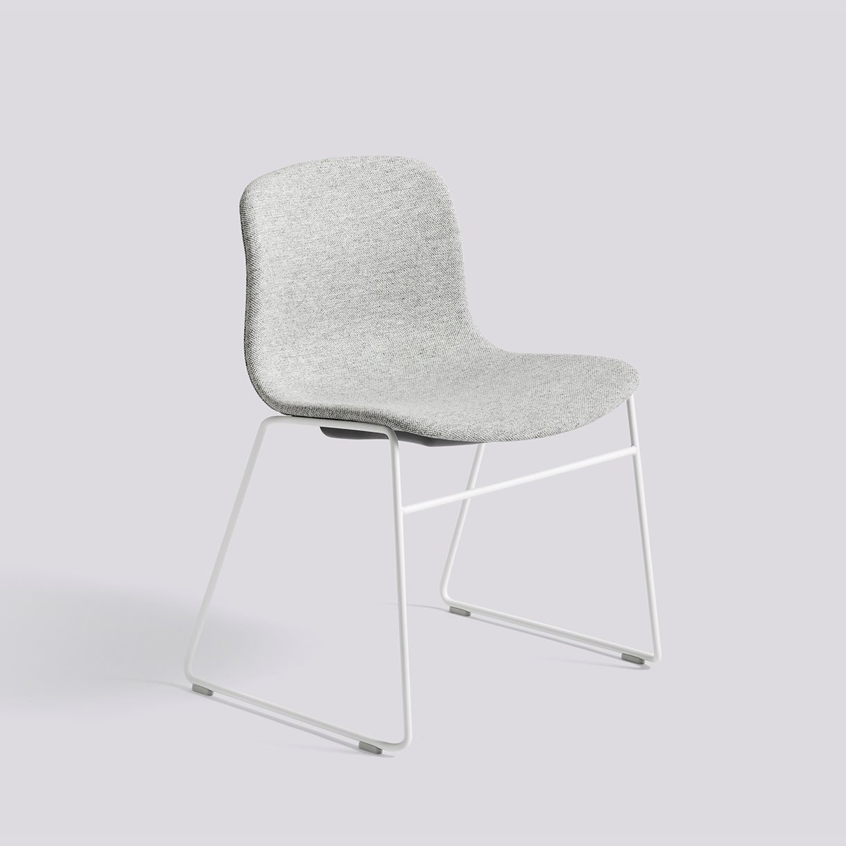 AAC09 White powder coated steel sled base Standard glider-Full upholstery-Hallingdal-116