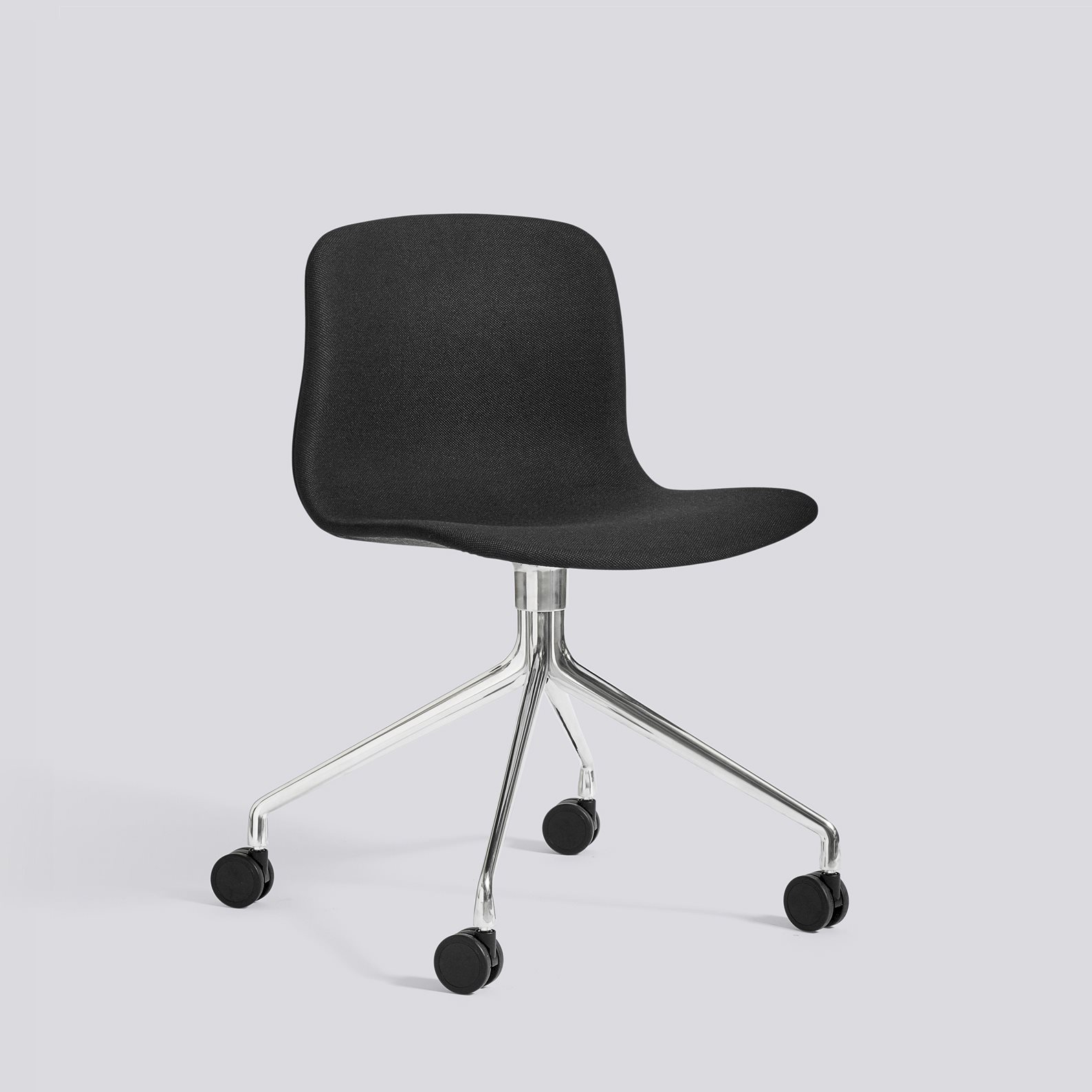 AAC15 Polished aluminium 4 star swivel wheel base-Full upholstery-Steelcut-190