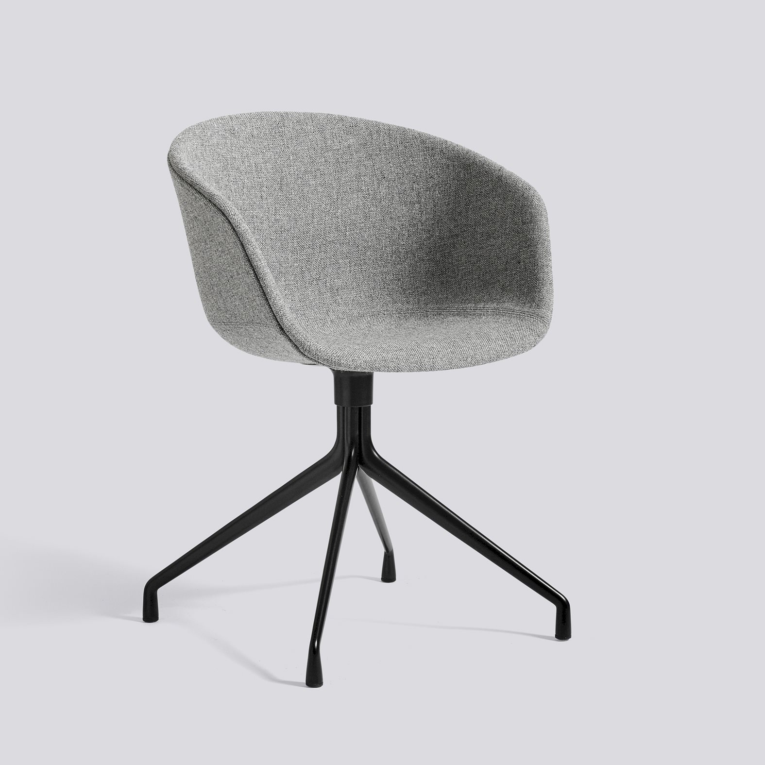 AAC21 Black powder coated aluminium 4 star swivel base Standard glider-Full upholstery-Hallingdal-130