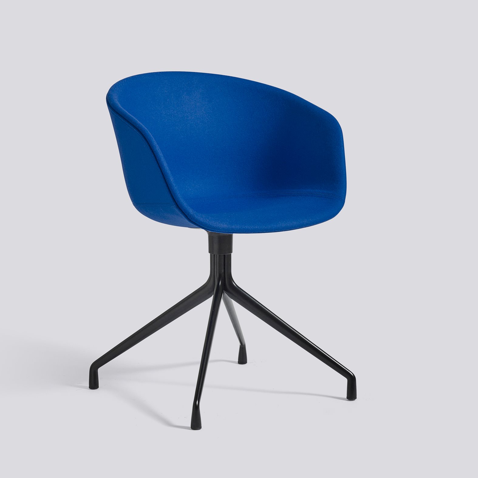 AAC21 Black powder coated aluminium 4 star swivel base Standard glider-Full upholstery-Divina-756