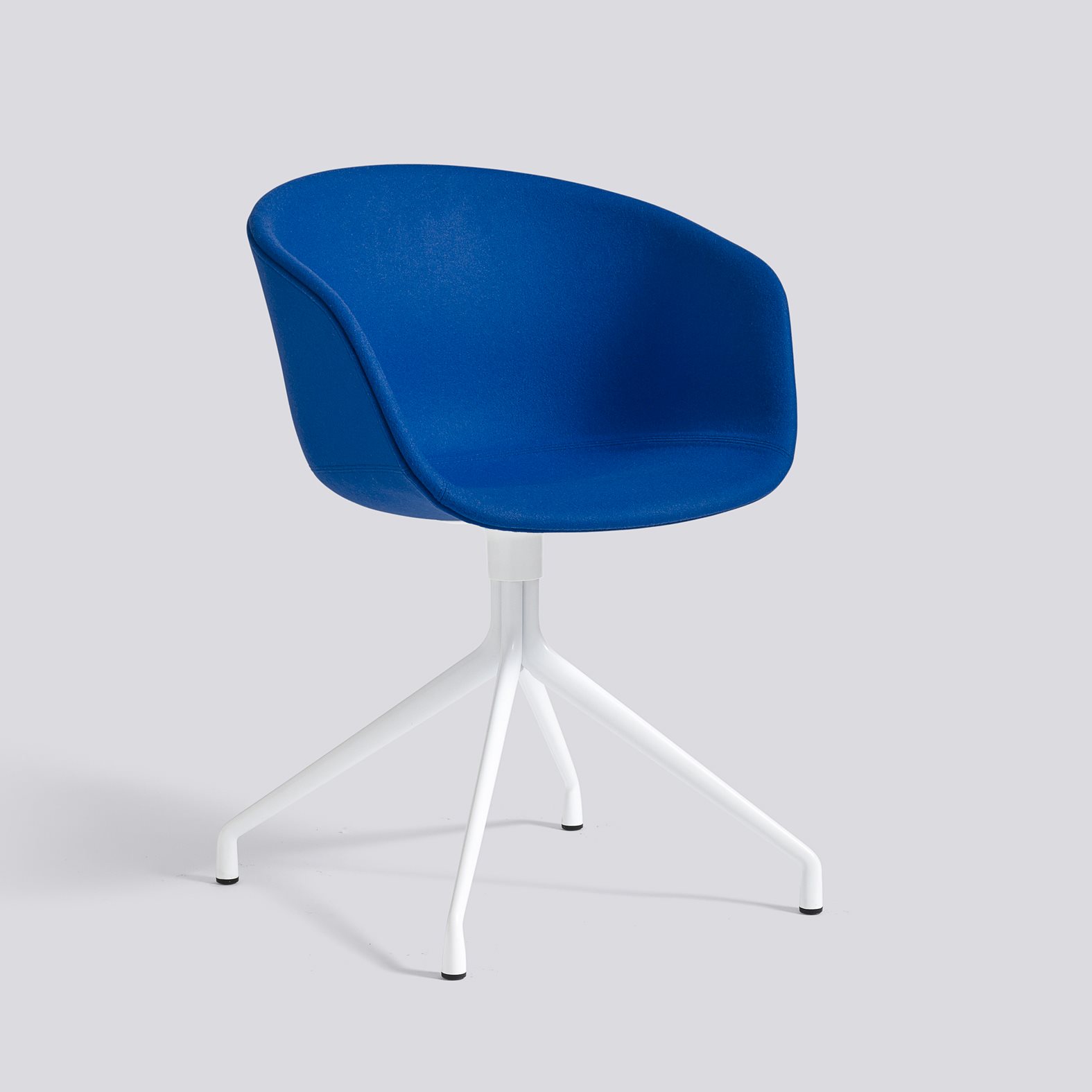 AAC21 White powder coated aluminium 4 star swivel base Standard glider-Full upholstery-Divina-756