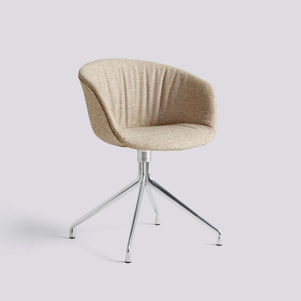 AAC21 Polished aluminium 4 star swivel base Standard glider-Soft Full upholstery-Bolgheri-LGG60