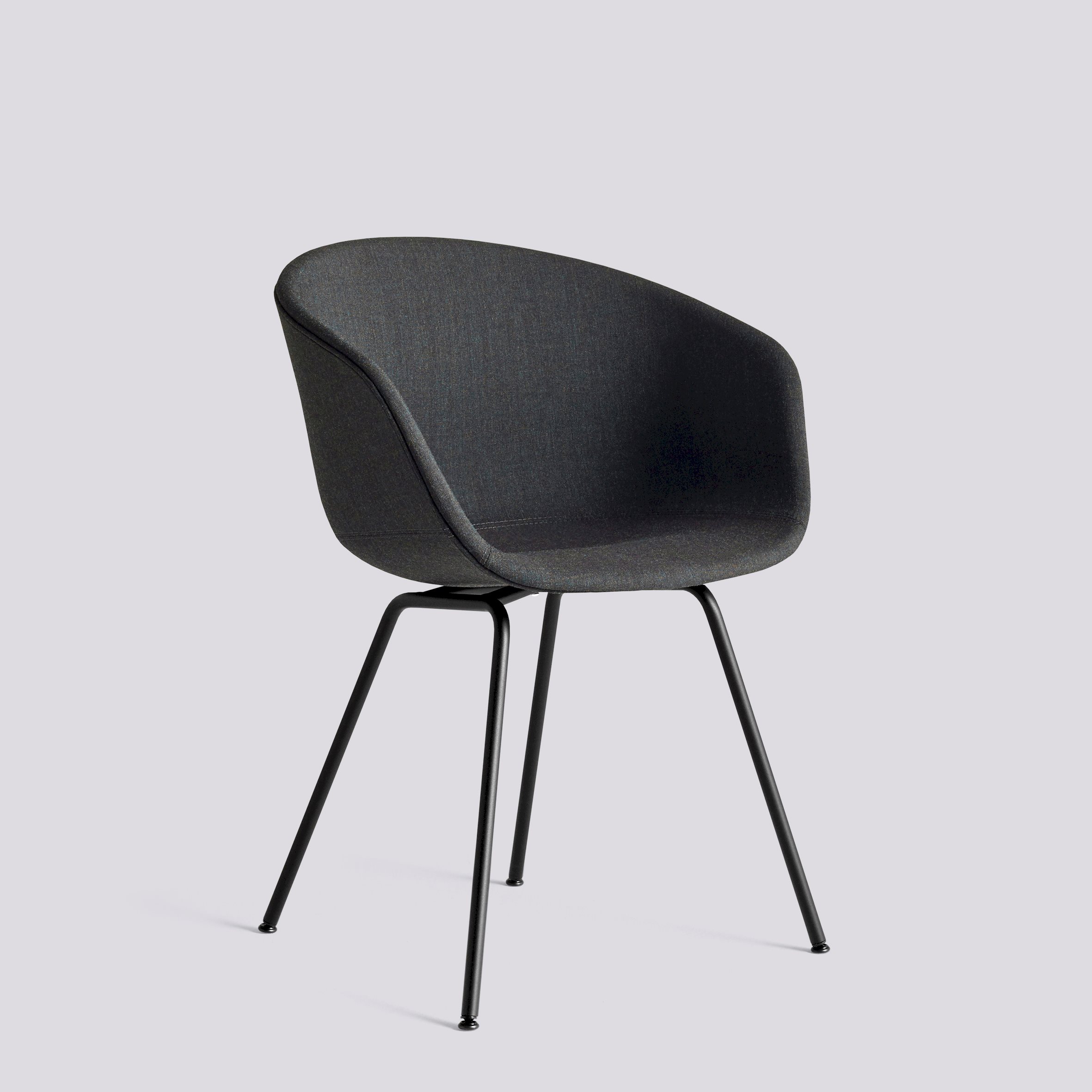 AAC27 Black powder coated steel 4 leg base Standard glider-Full upholstery-Remix-973