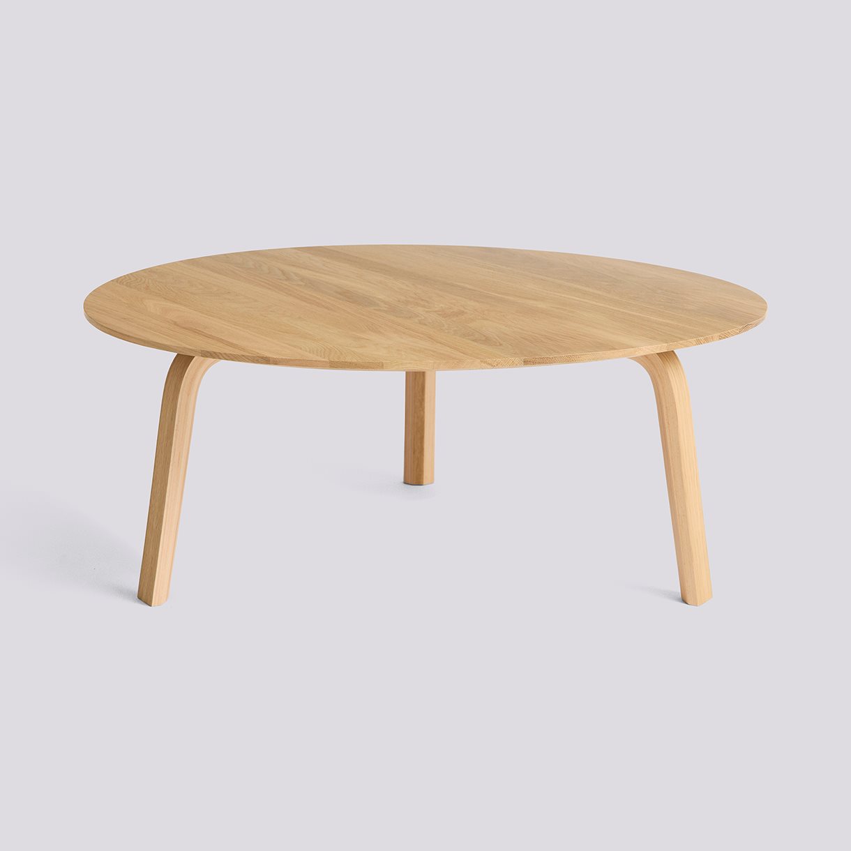 Bella Coffee-Ø80 x H32-Water-based lacquered solid oak tabletop and veneer legs