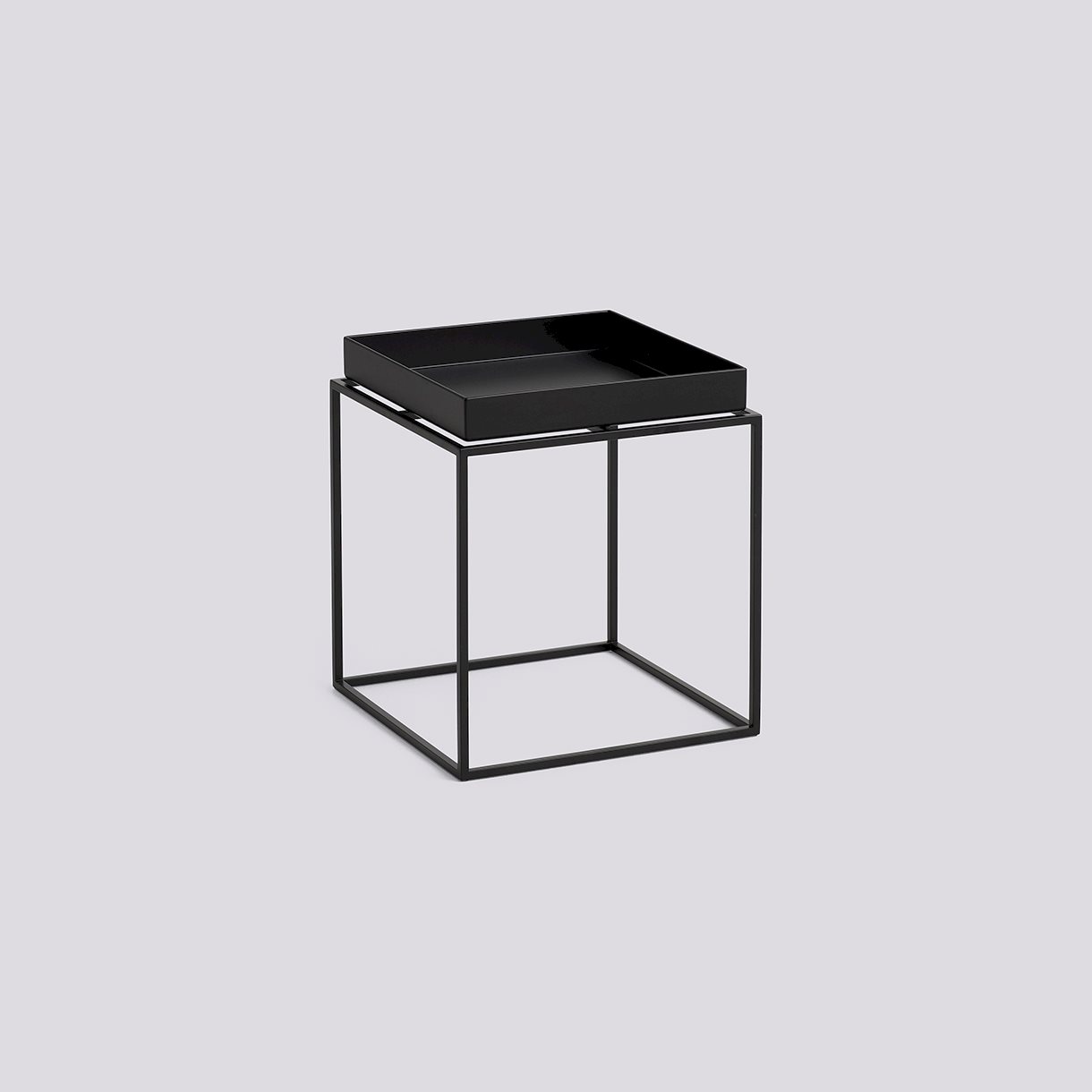 Tray Table-Small L30 x W30 x H34-Black powder coated steel