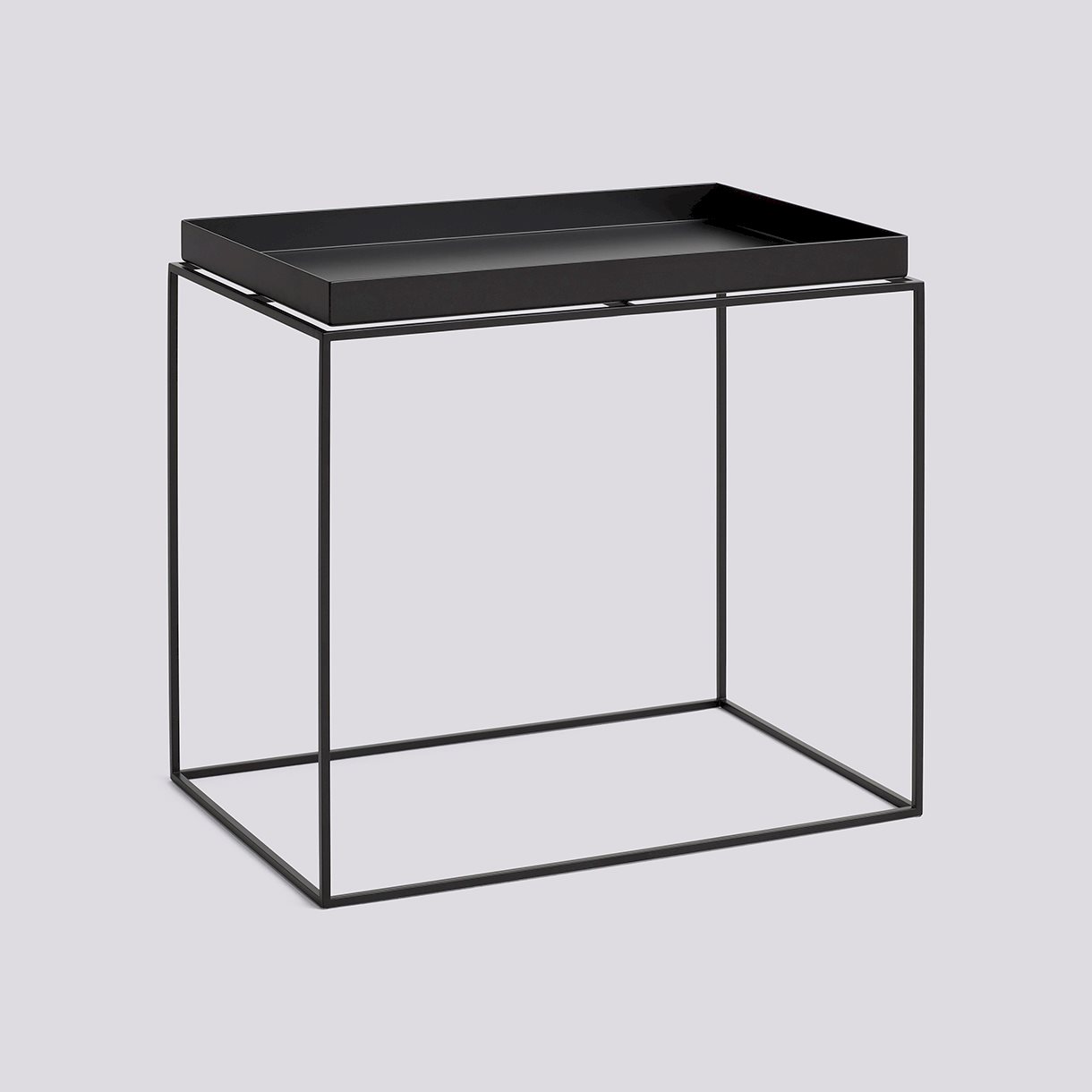 Tray Table-Large L40 x W60 x H54-Black powder coated steel