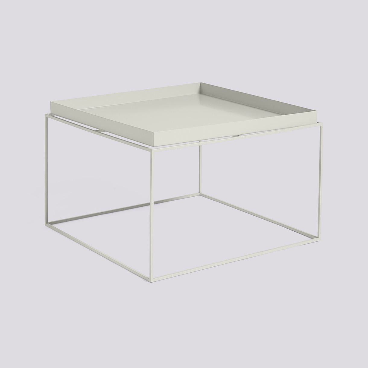 Tray Table-Coffee L60 x W60 x H39-Warm grey powder coated steel