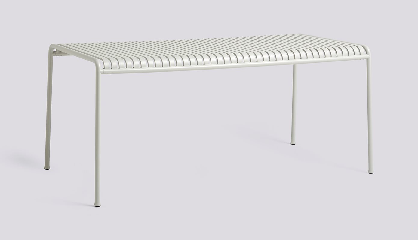 Palissade Table-L170 x W90 x H75 4 legs-Sky grey powder coated steel
