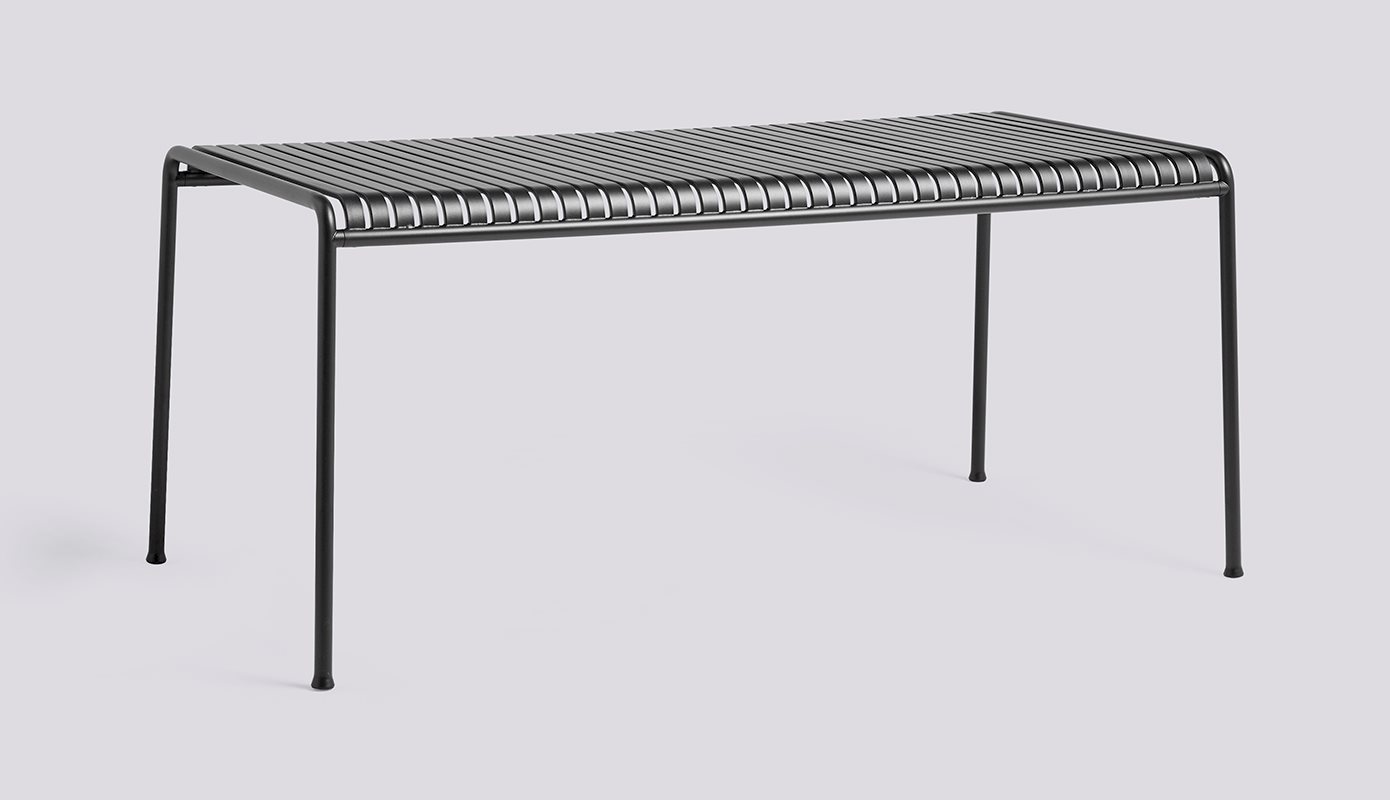 Palissade Table-L170 x W90 x H75 4 legs-Anthracite powder coated steel