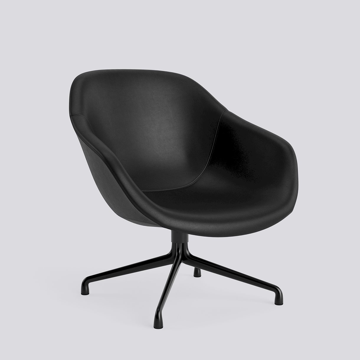 AAL81 Black powder coated aluminium 4 star swivel base-Full upholstery-Sierra-SI1001