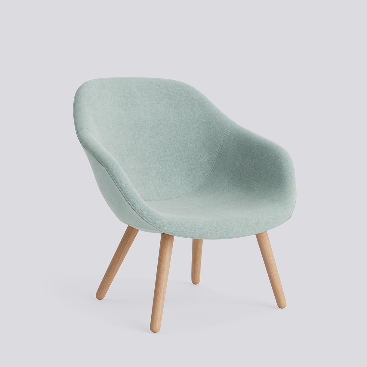 AAL82 Water-based lacquered solid oak 4 leg base-Full upholstery-Linara-499