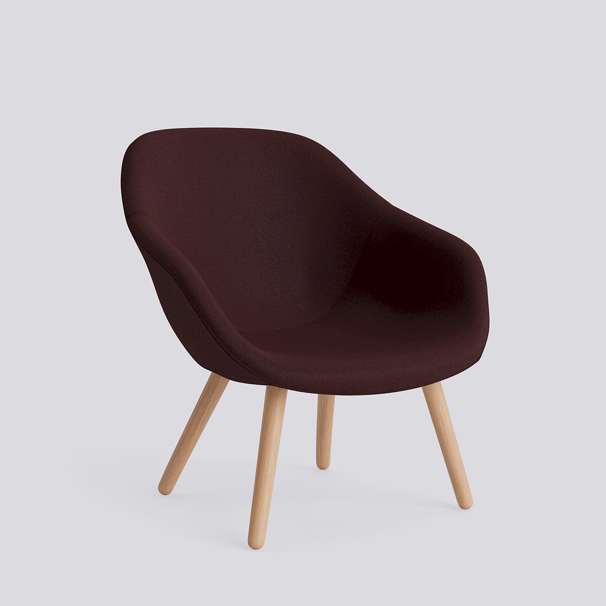 AAL82 Water-based lacquered solid oak 4 leg base-Full upholstery-Vidar-693