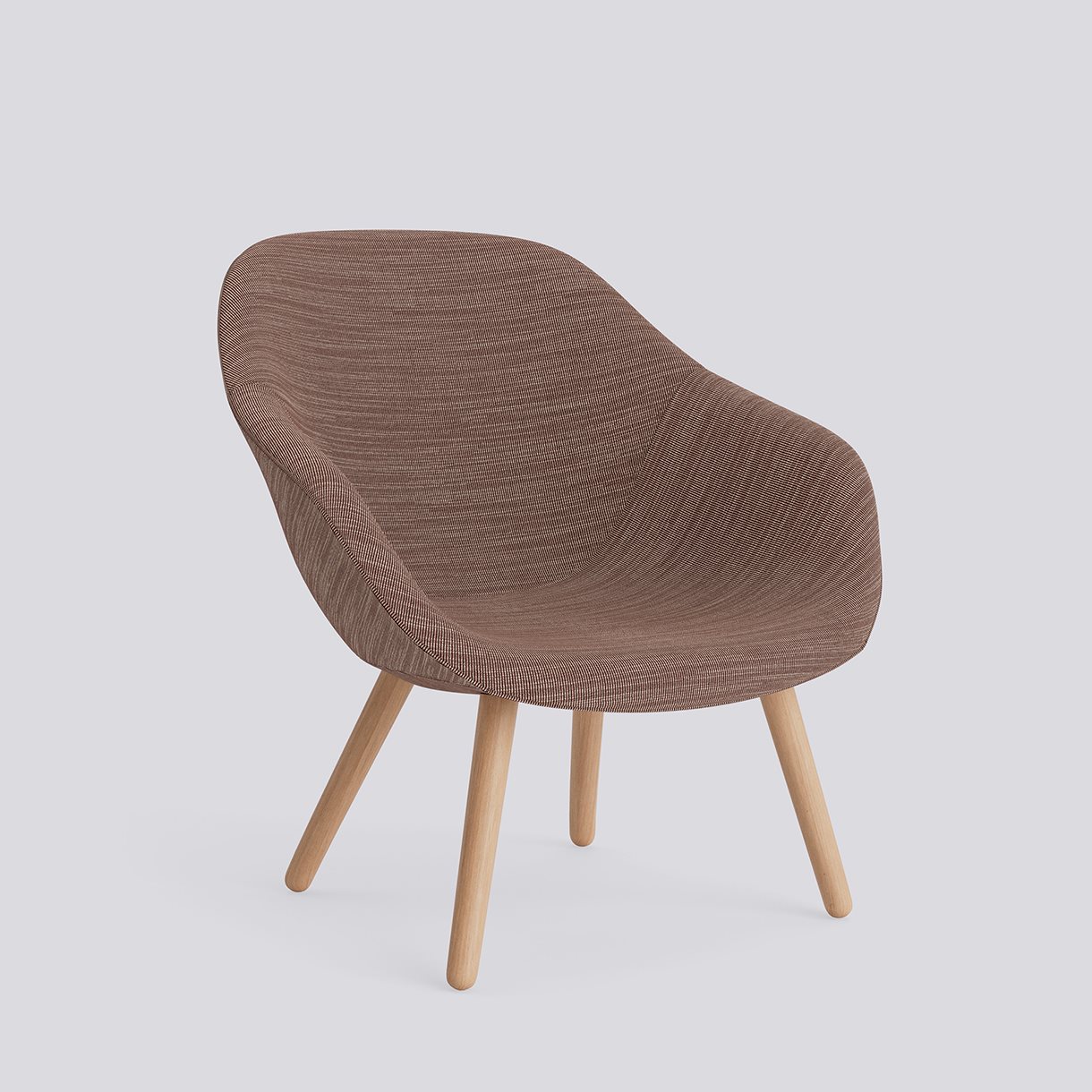 AAL82 Water-based lacquered solid oak 4 leg base-Full upholstery-Raas-462