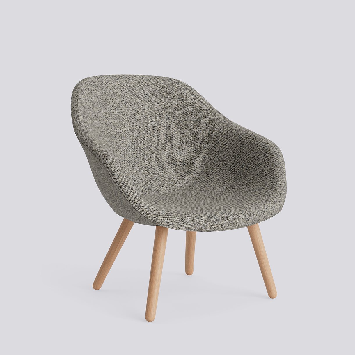 AAL82 Water-based lacquered solid oak 4 leg base-Full upholstery-Vanir-243