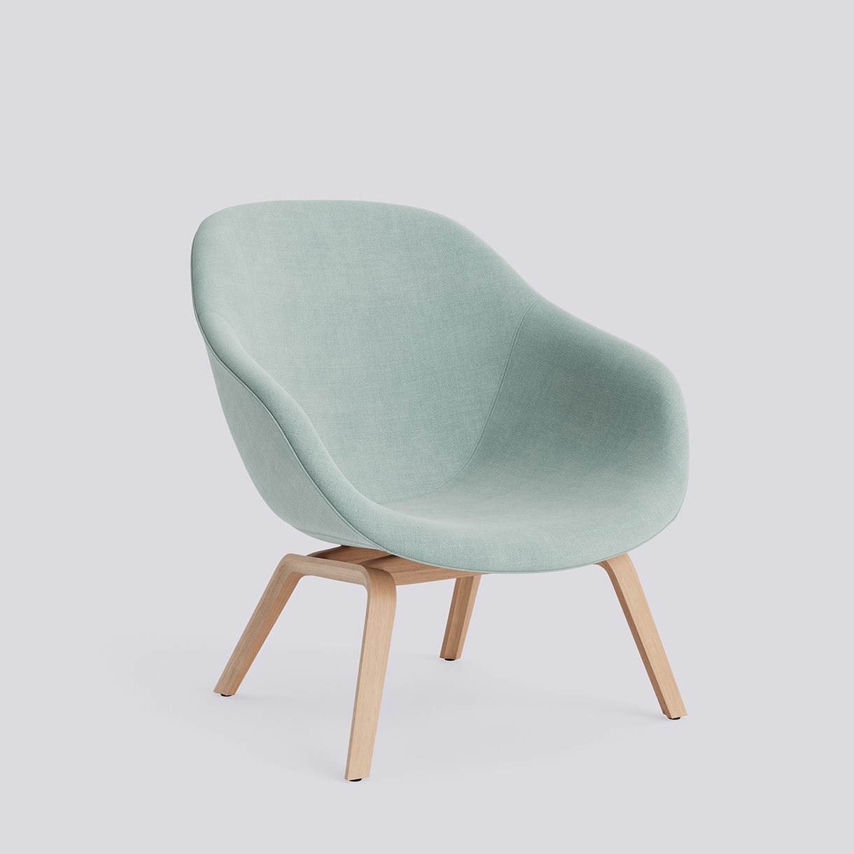 AAL83 Water-based lacquered oak veneer 4 leg moulded plywood base Standard glider-Full upholstery-Linara-499