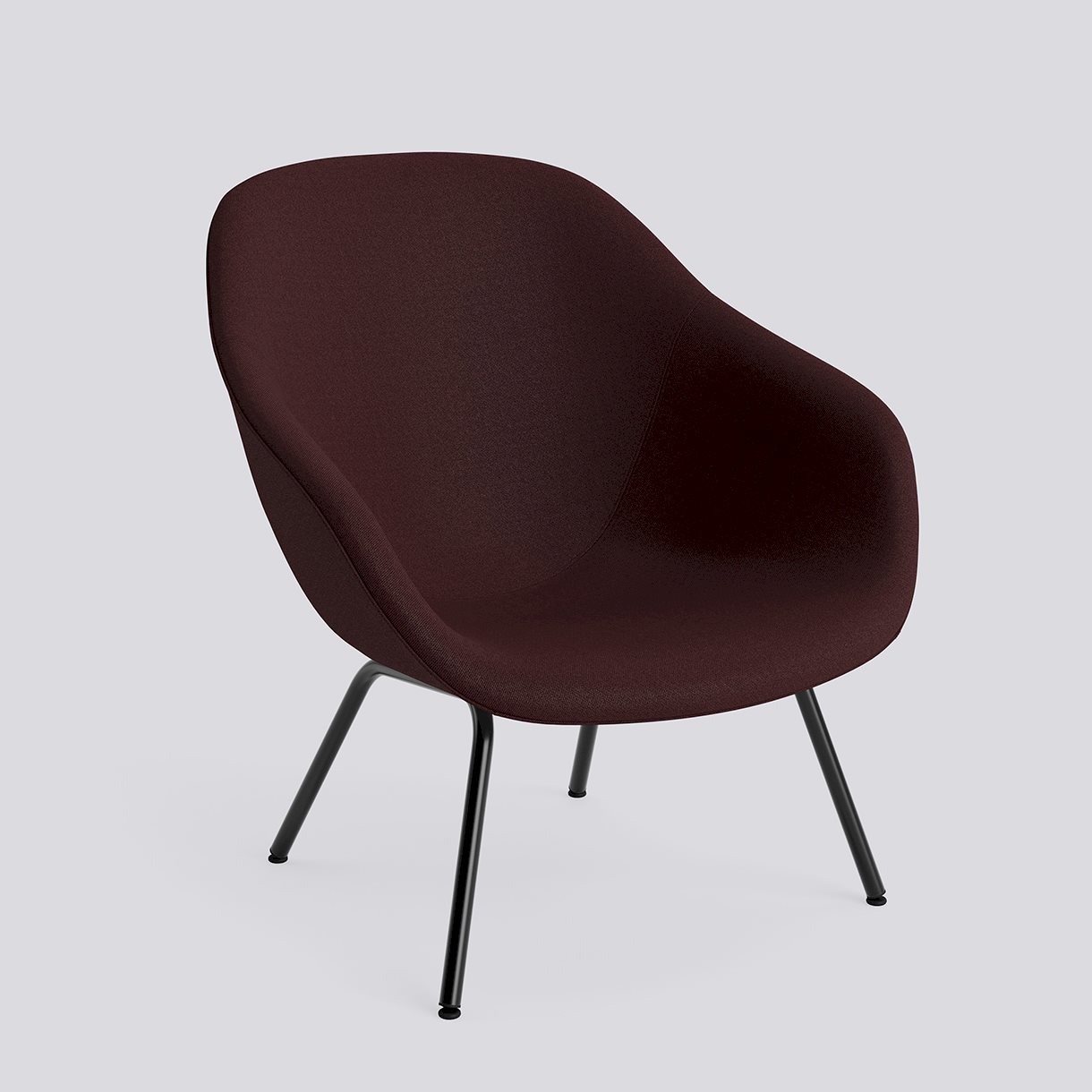 AAL87 Black powder coated steel 4 leg base Standard glider-Full upholstery-Vidar-693