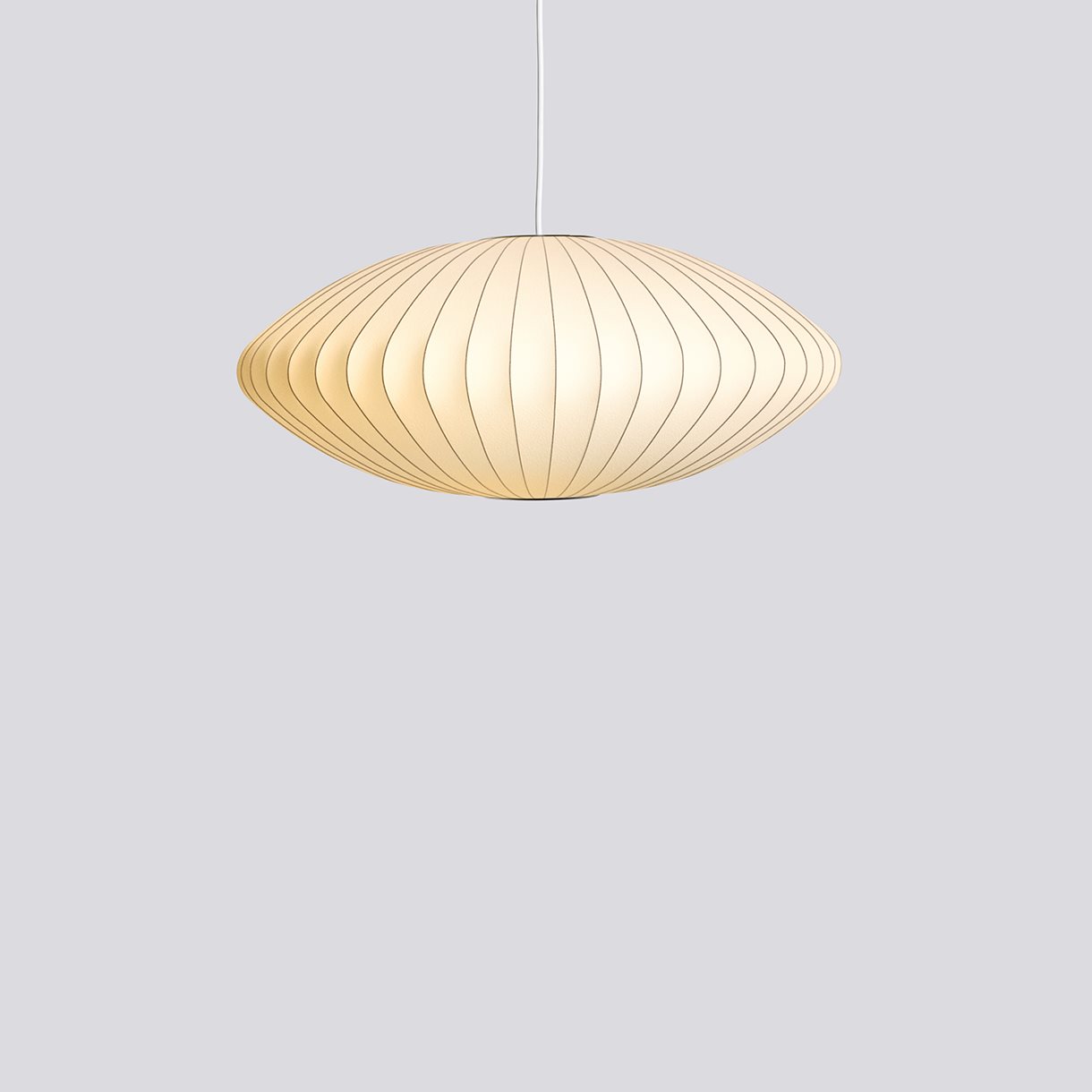 Nelson Saucer Bubble Pendant-Medium-Off white