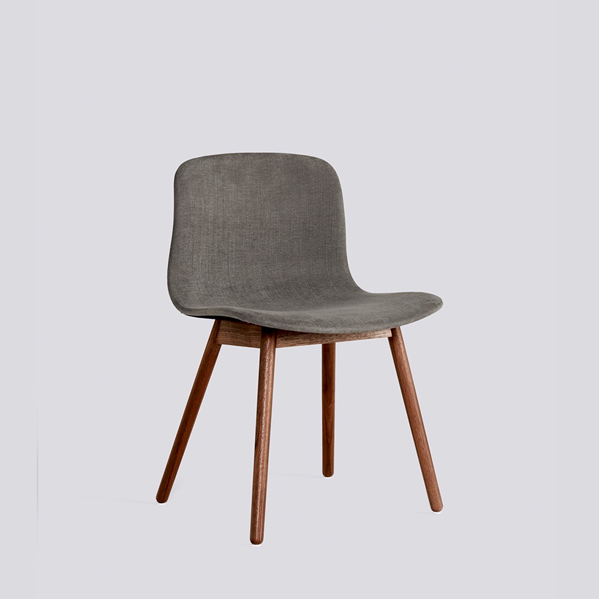 AAC13 Water-based lacquered solid walnut 4 leg base Standard glider-Full upholstery-Linara-196