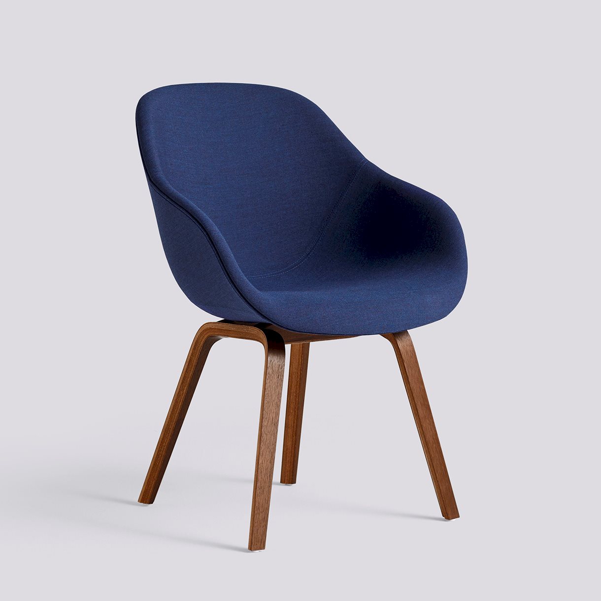 AAC123 Water-based lacquered walnut 4 leg base Standard glider-Full upholstery-Remix-773