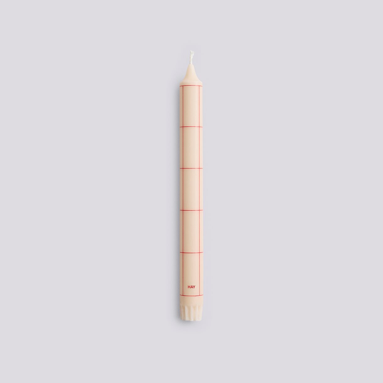 Pattern Candle-Off-white with red grid check
