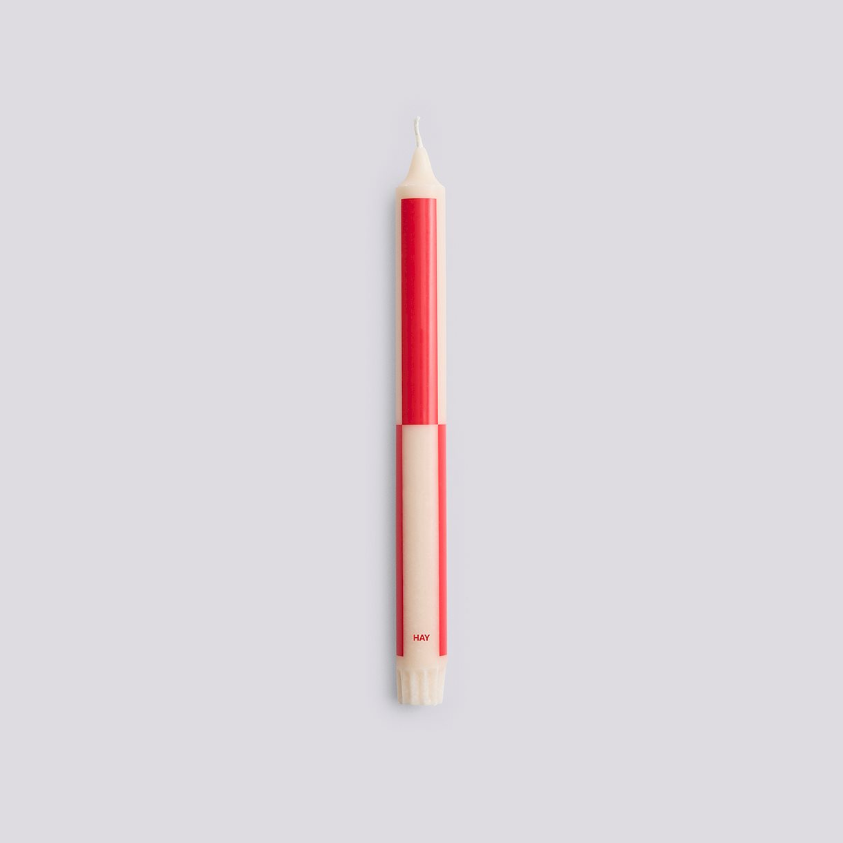 Pattern Candle-Off-white with red block