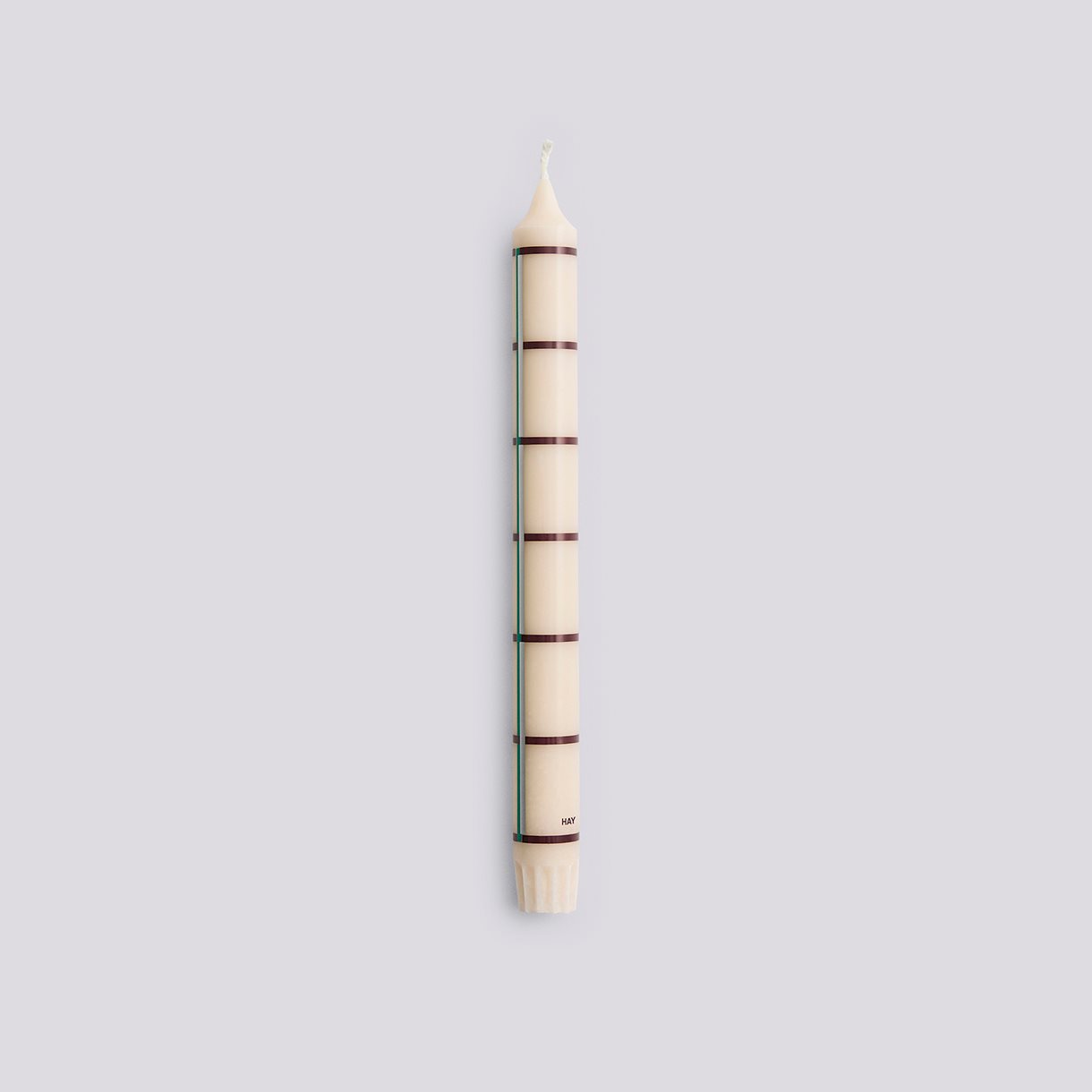 Pattern Candle-Off-white, green, bordeaux and silver