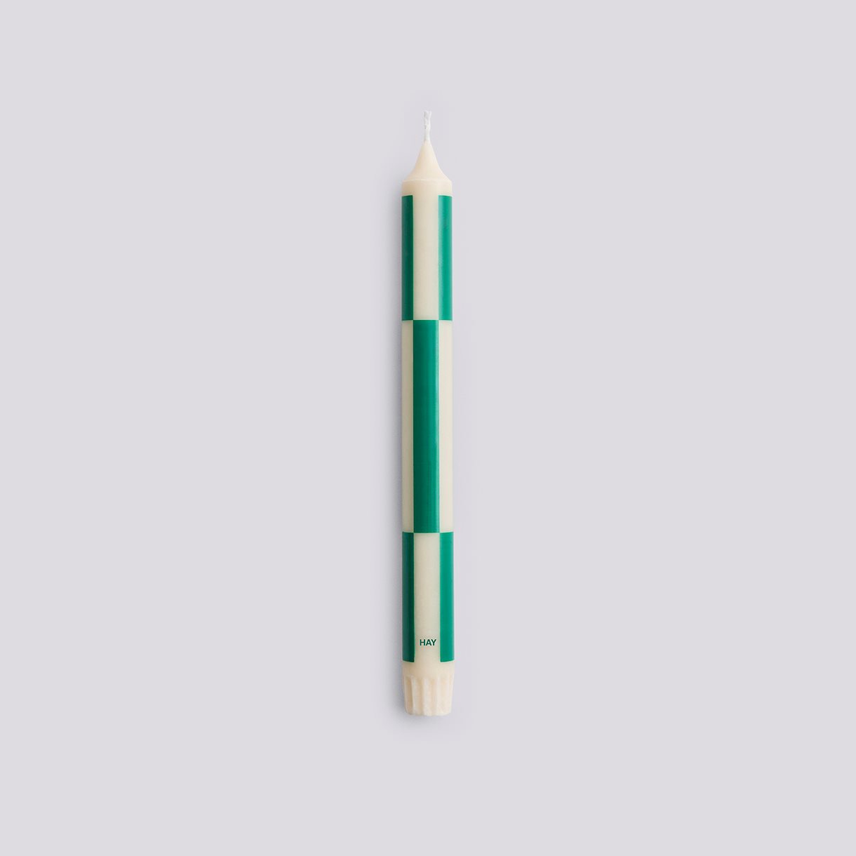 Pattern Candle-Off-white with green check