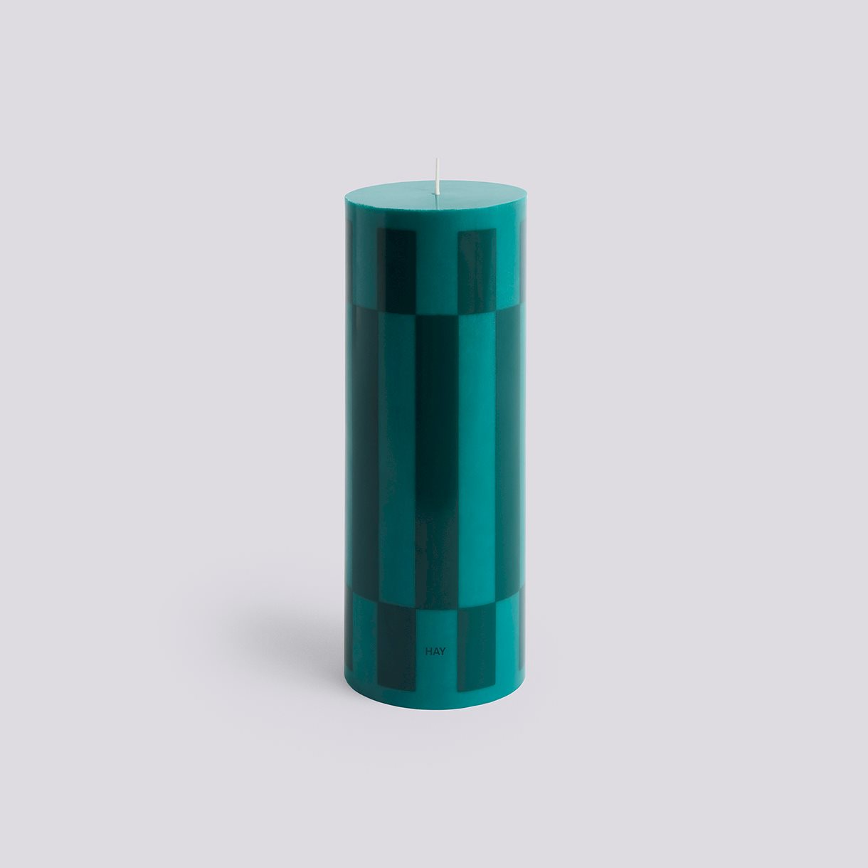 Column Candle-Large-Green and dark green