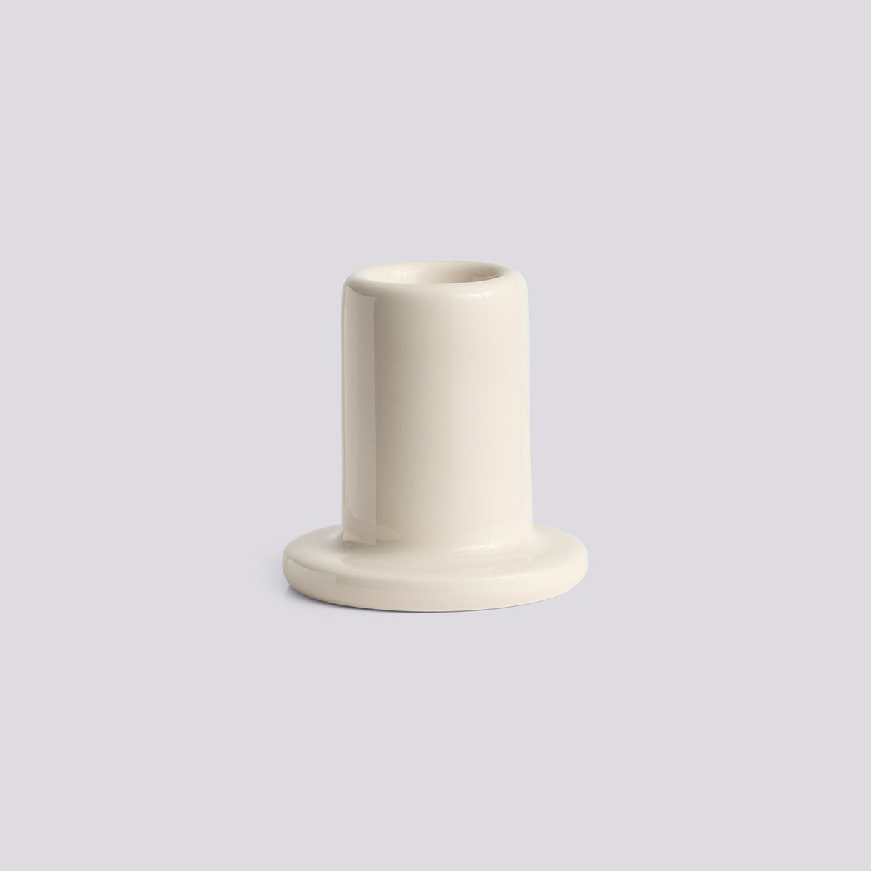 Tube Candleholder-Small-Off-white
