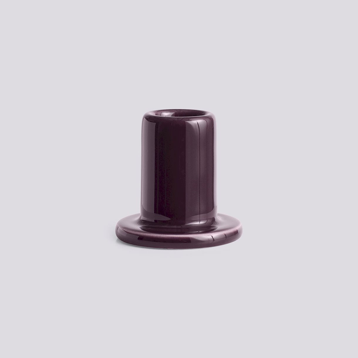 Tube Candleholder-Small-Bordeaux