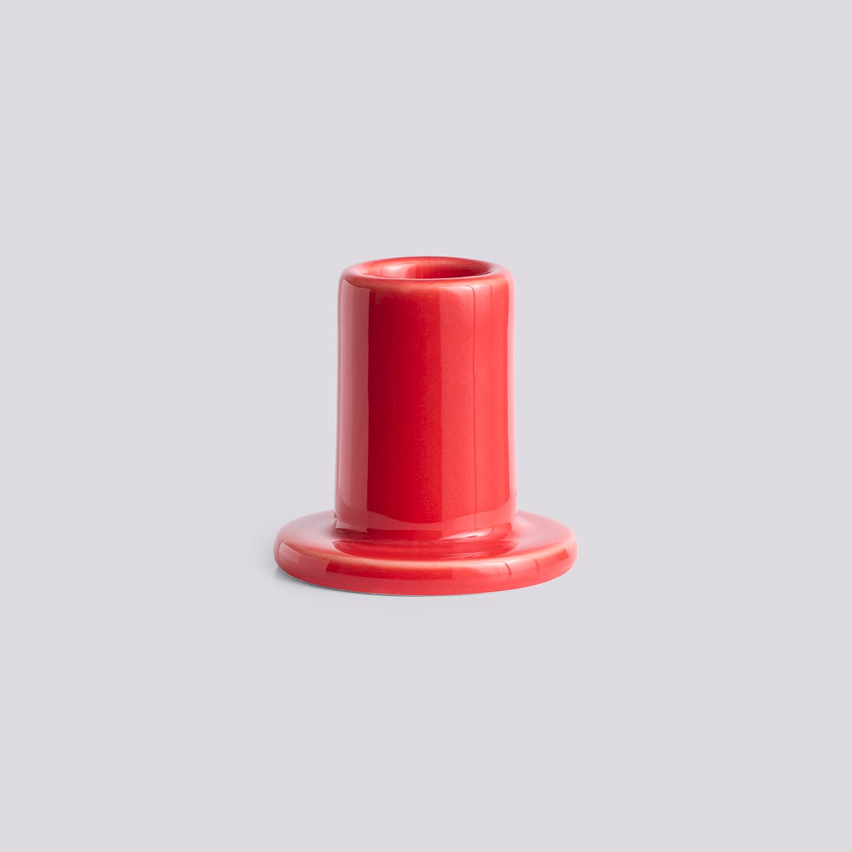 Tube Candleholder-Small-Red