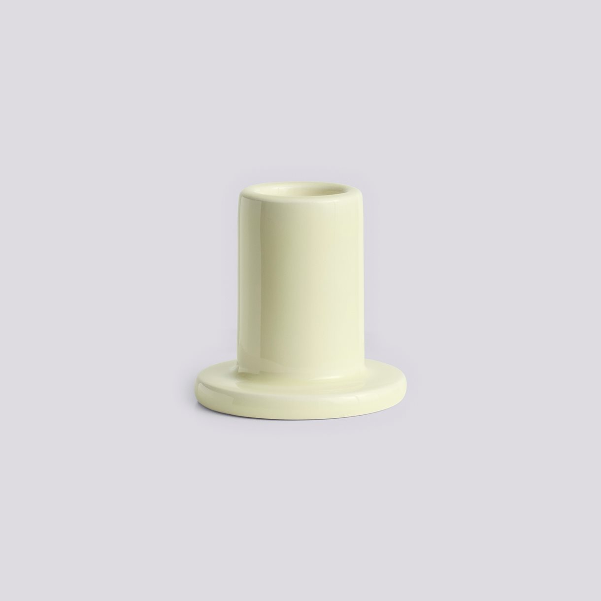 Tube Candleholder-Small-Lime white