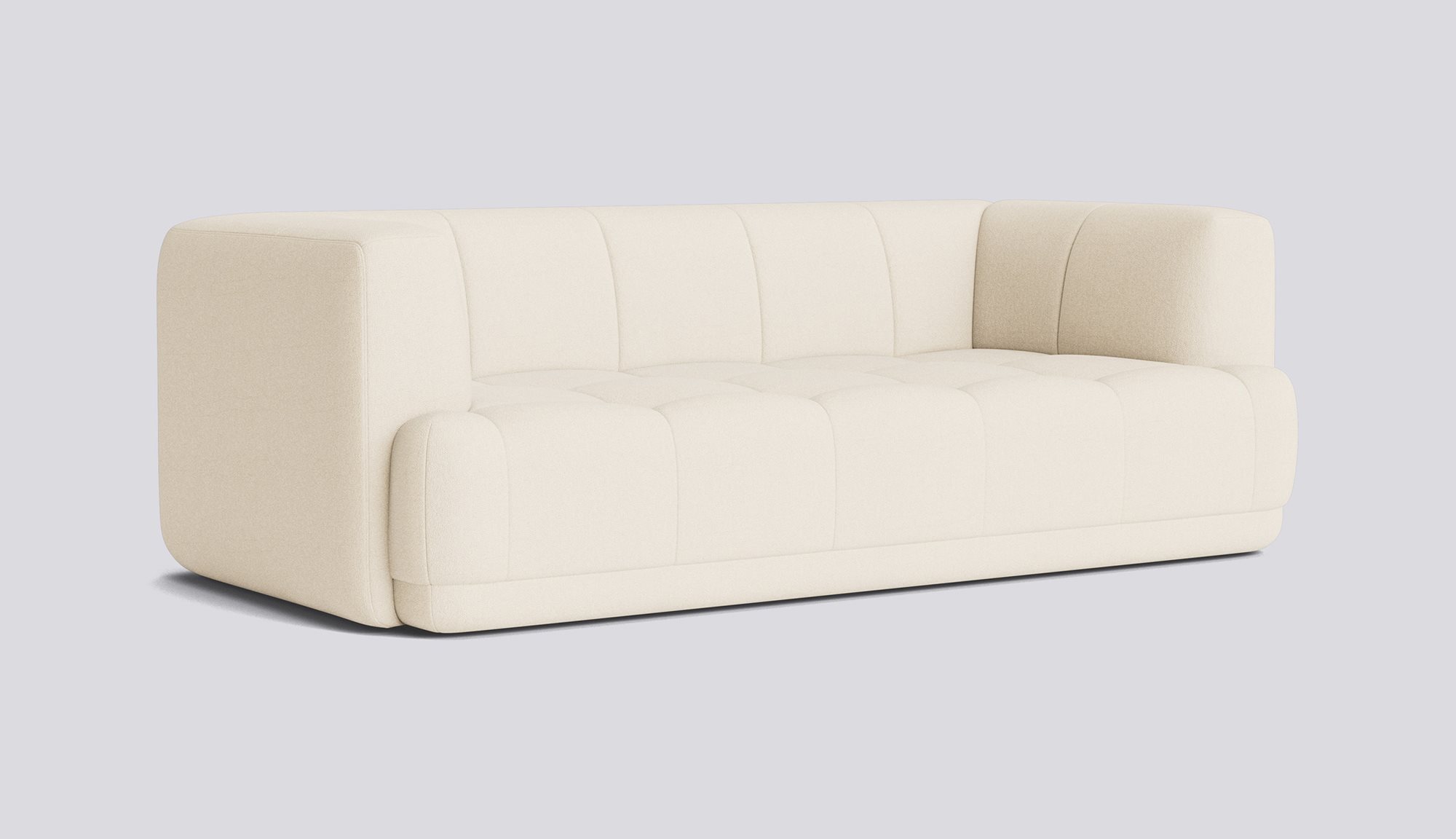 Quilton 2 seater-Full upholstery-Turf-Cream