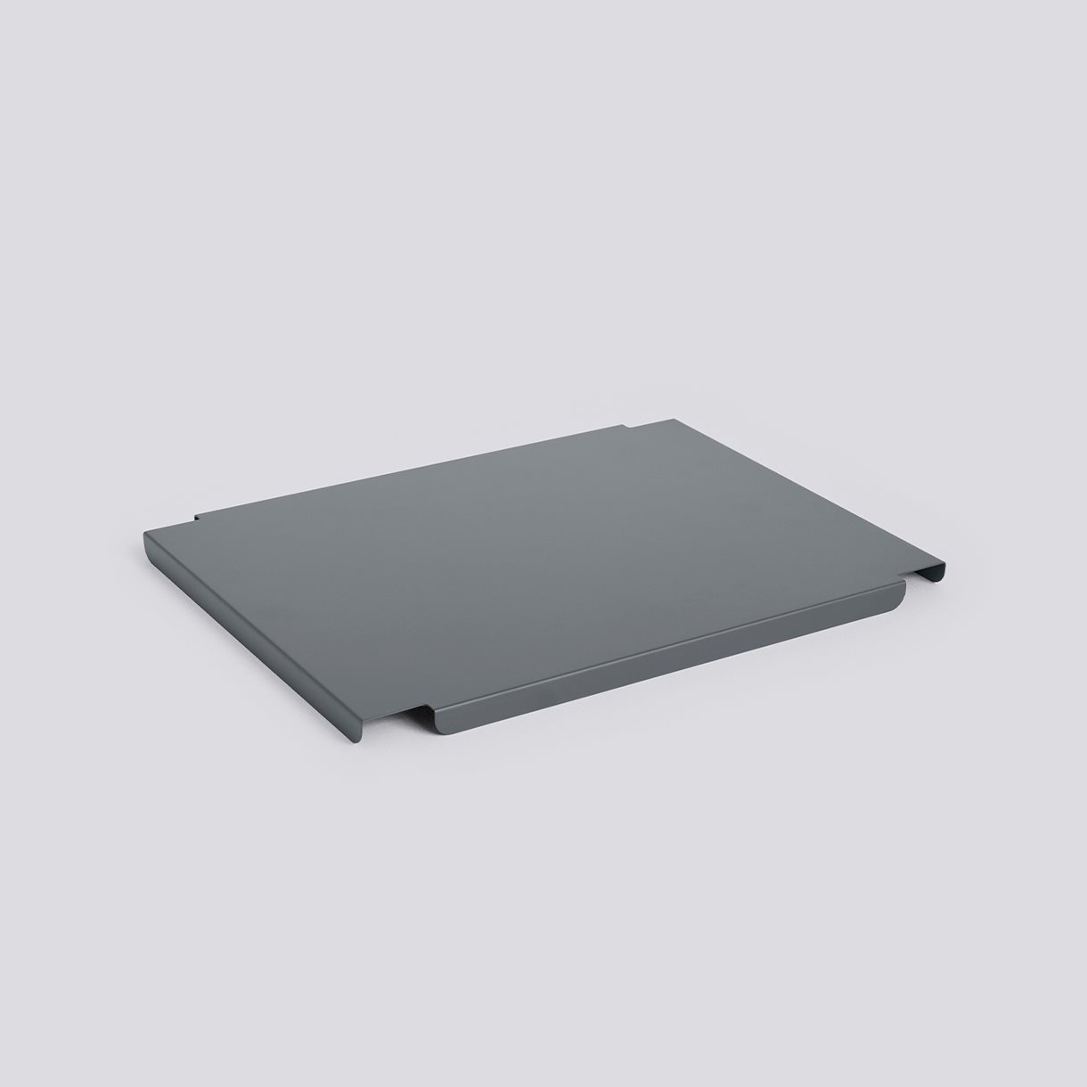 HAY Colour Crate Lid Metal-Medium-Charcoal