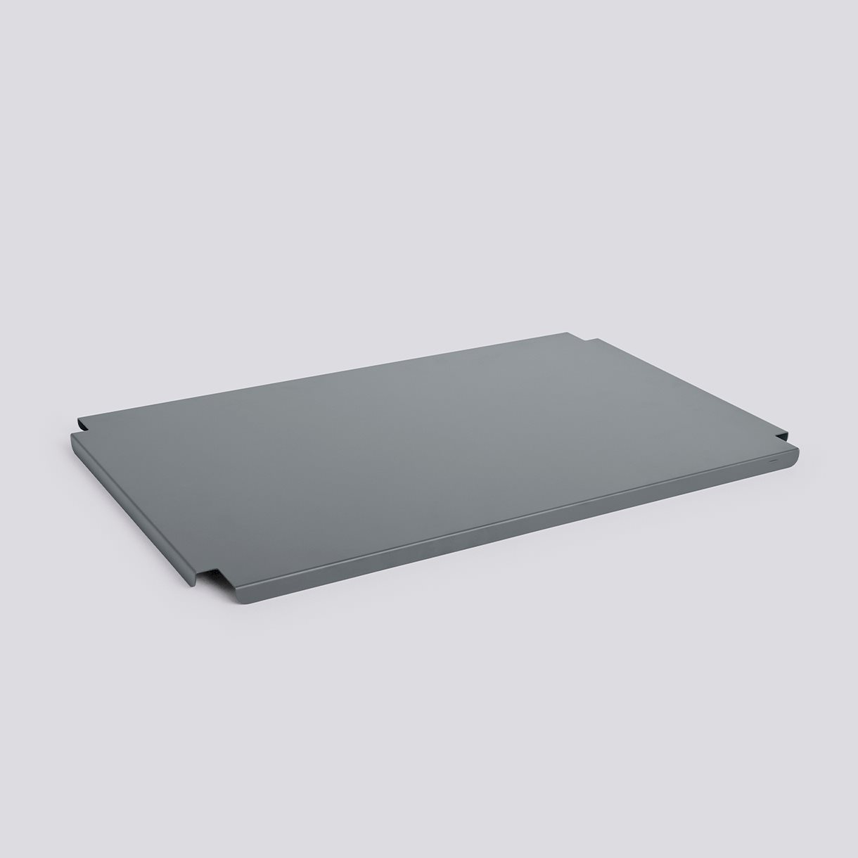 HAY Colour Crate Lid Metal-Large-Charcoal