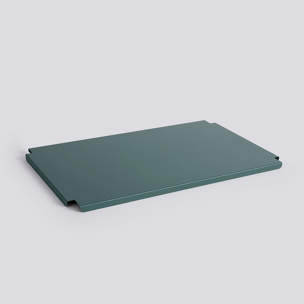 HAY Colour Crate Lid Metal-Large-Dark green