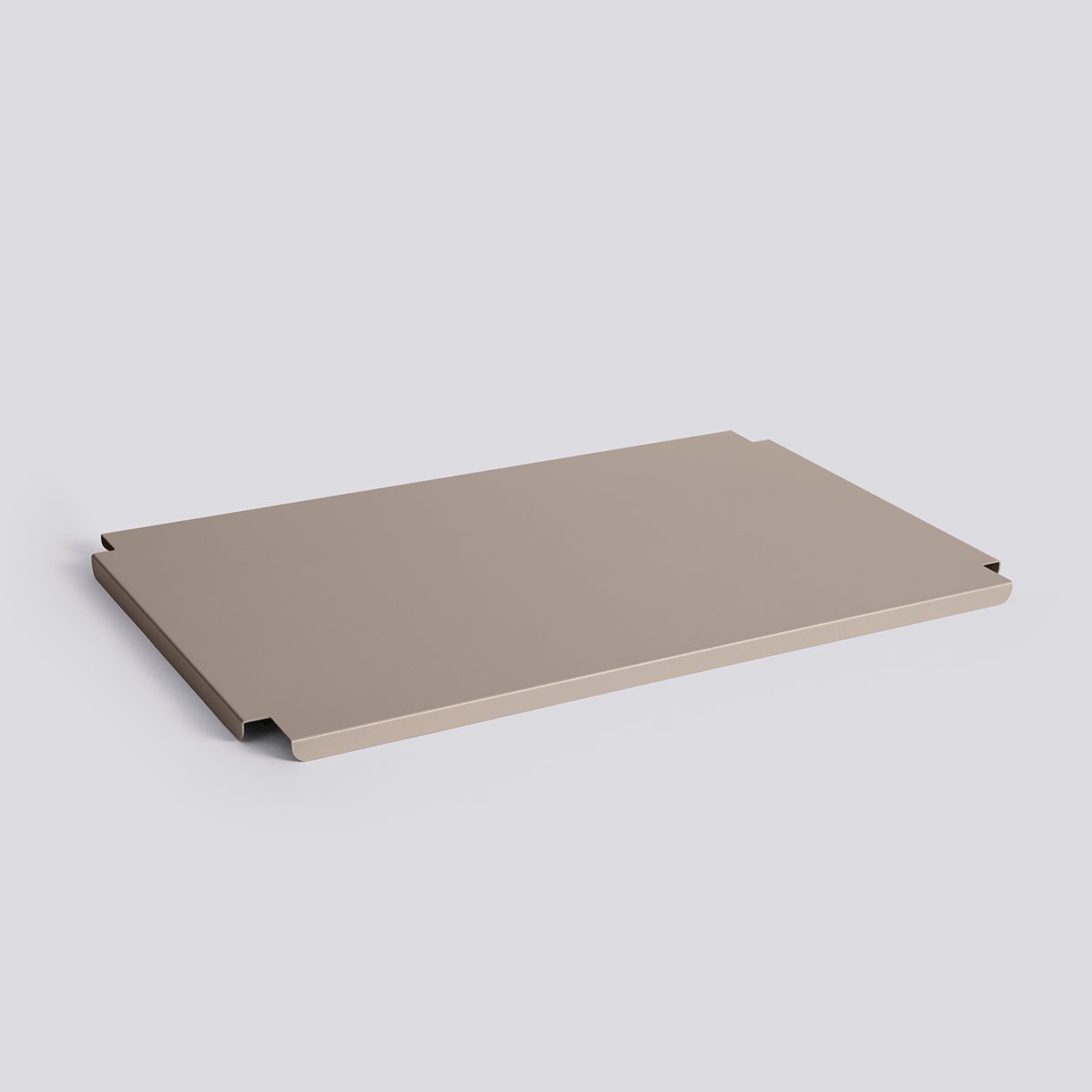 HAY Colour Crate Lid Metal-Large-Warm grey