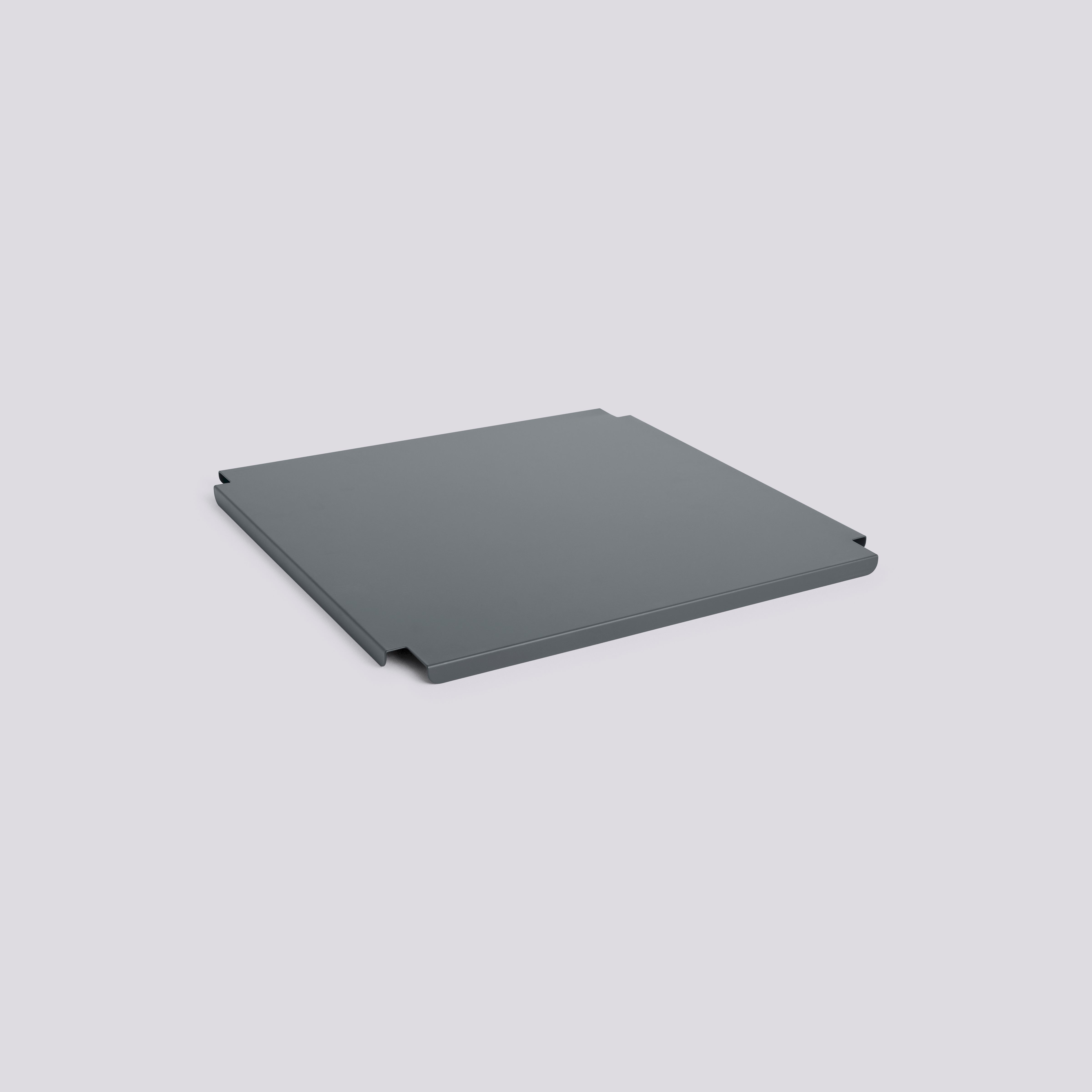 HAY Colour Crate Lid Metal-Large Square-Charcoal