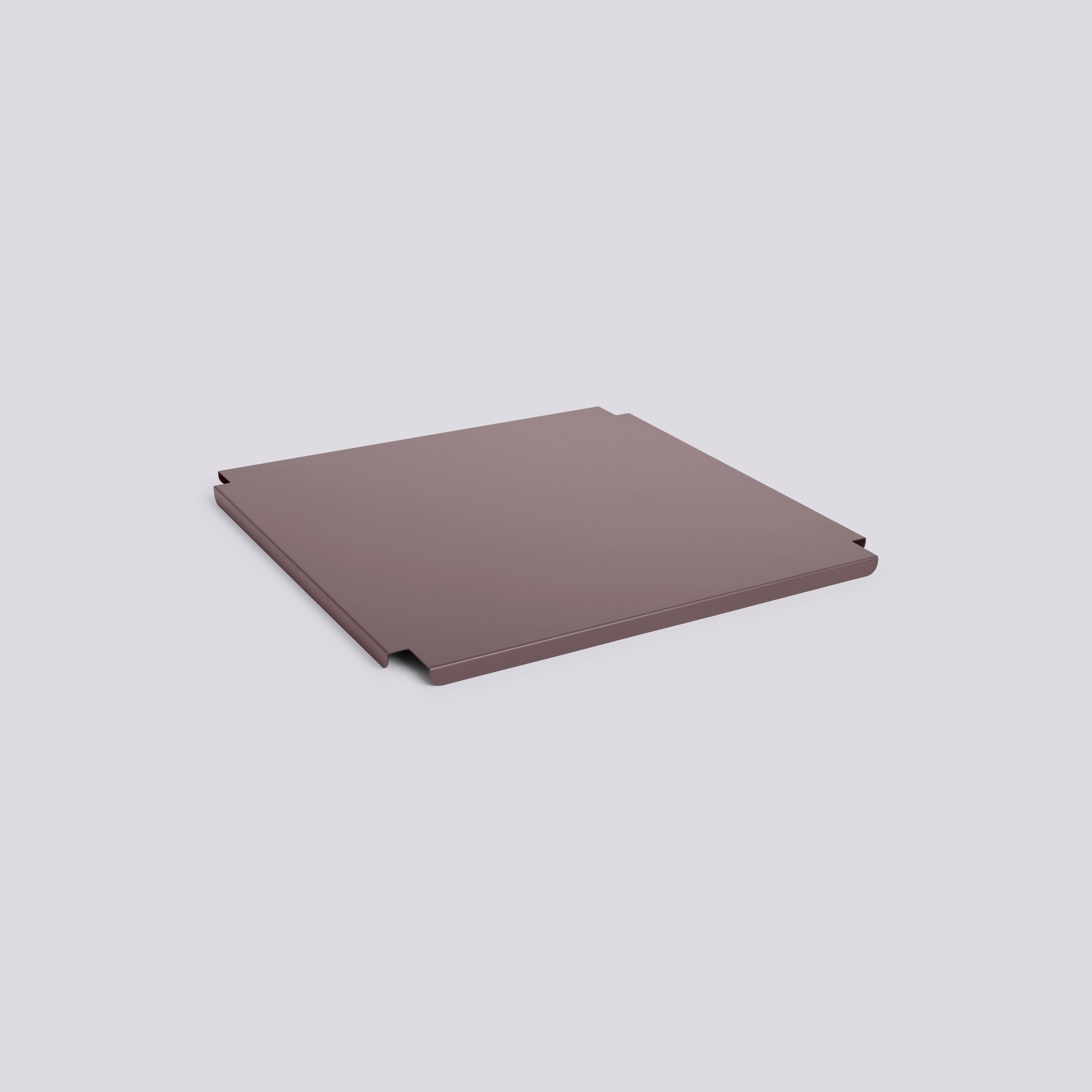 HAY Colour Crate Lid Metal-Large Square-Bordeaux