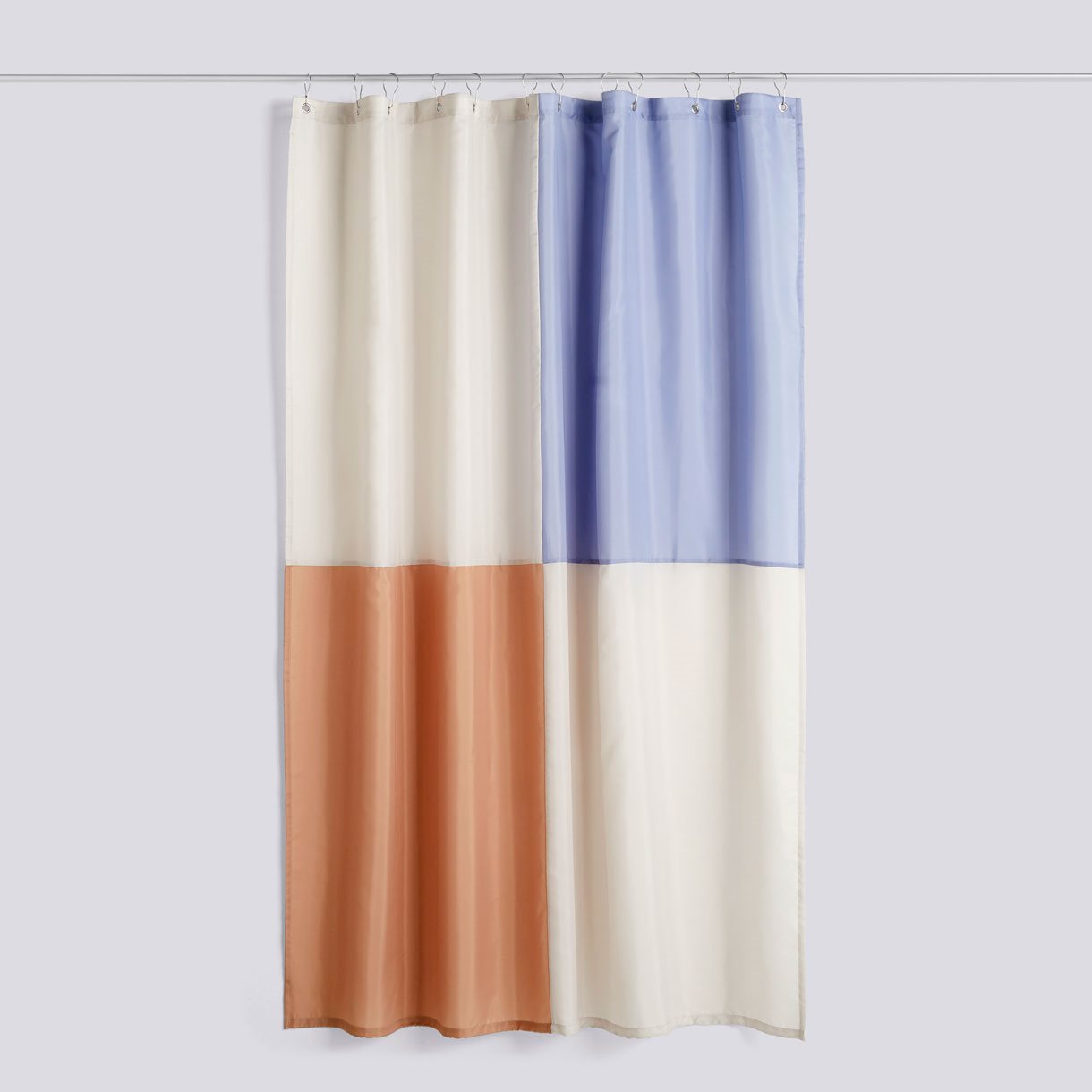 Check Shower Curtain-Blue