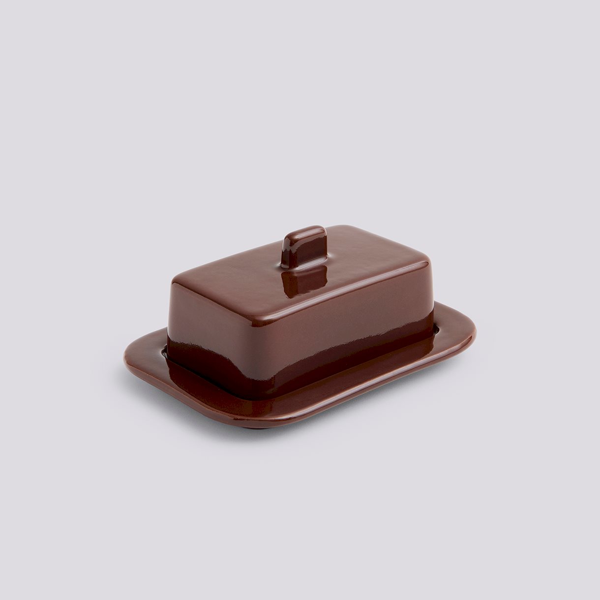 Barro Butter Dish-Burgundy
