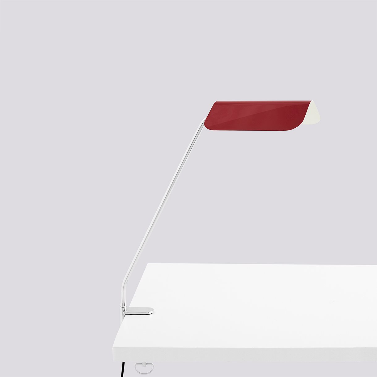 Apex Desk Clip Lamp-Maroon red