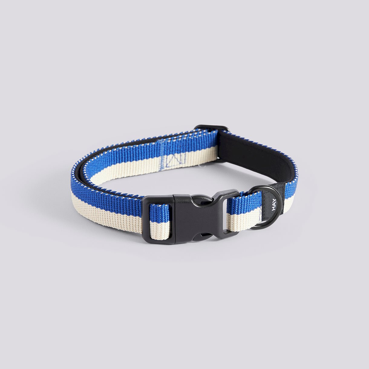 HAY Dogs Collar Flat-S/M-Blue, off-white