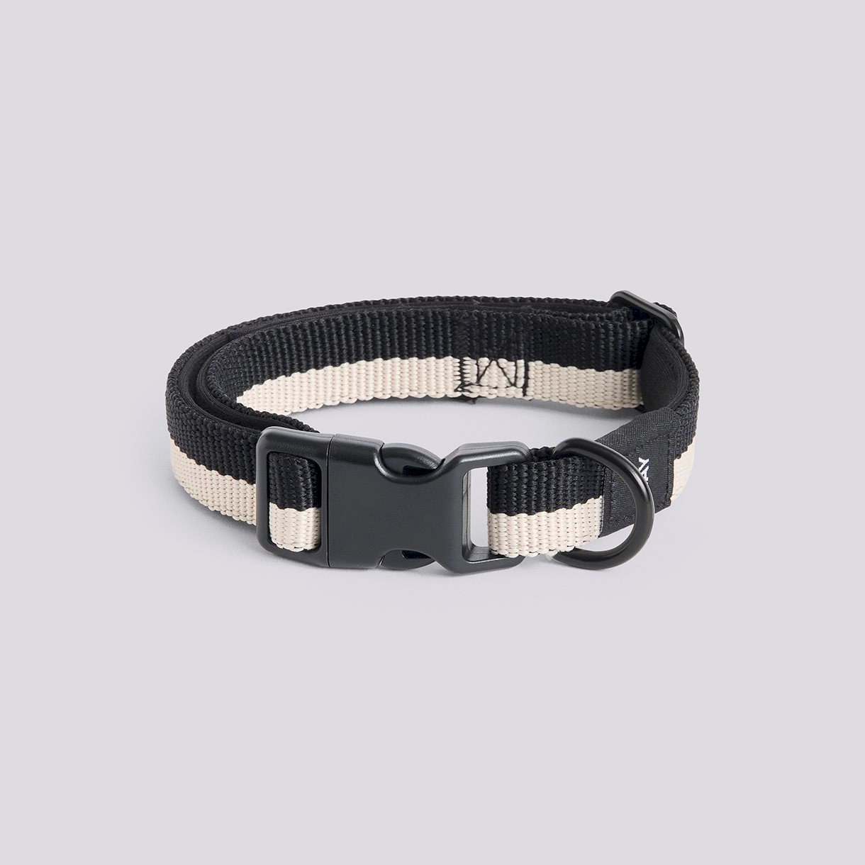 HAY Dogs Collar Flat-S/M-Black, white